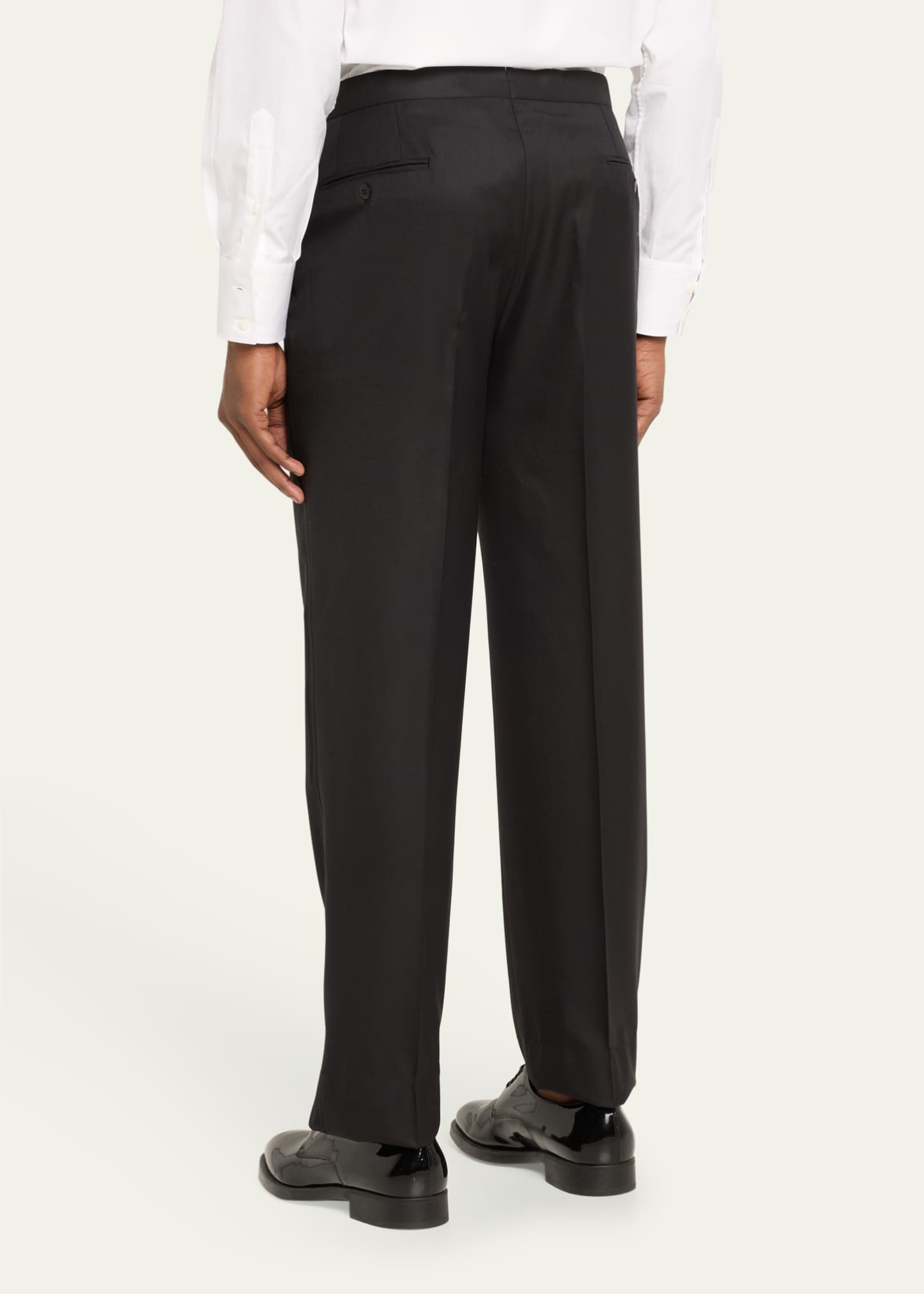 Brioni Men's Wool Tuxedo Trousers Image 3 of 5
