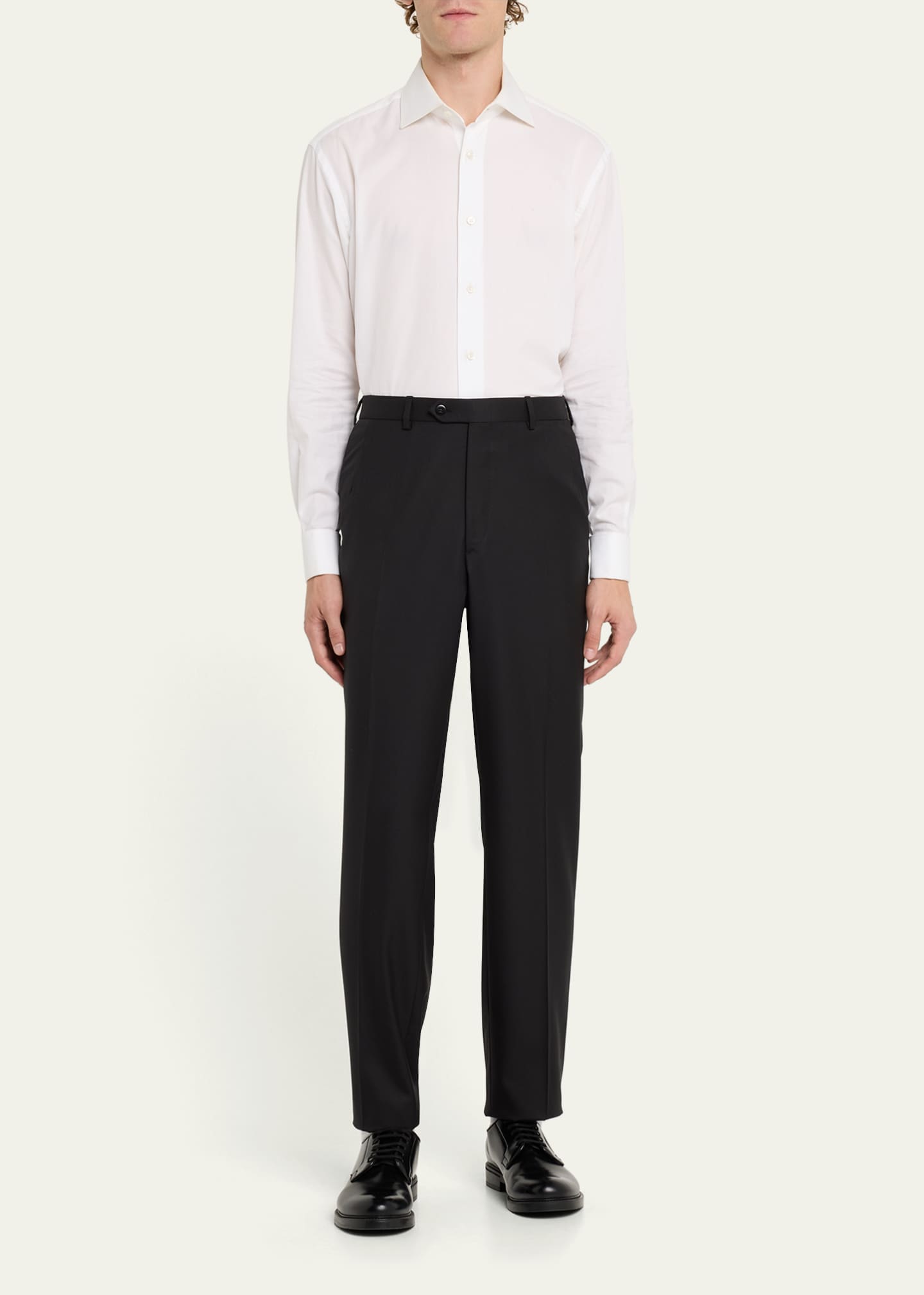Brioni Men's Super 160s Wool Dress Pants Image 2 of 5