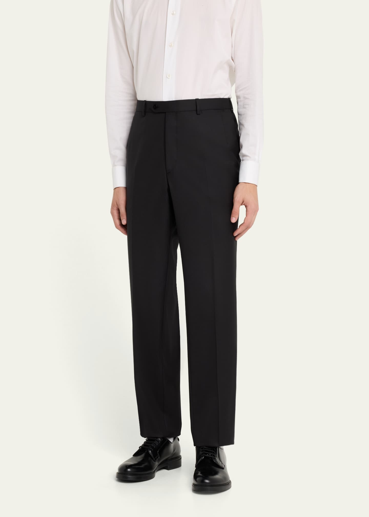 Brioni Men's Super 160s Wool Dress Pants Image 4 of 5