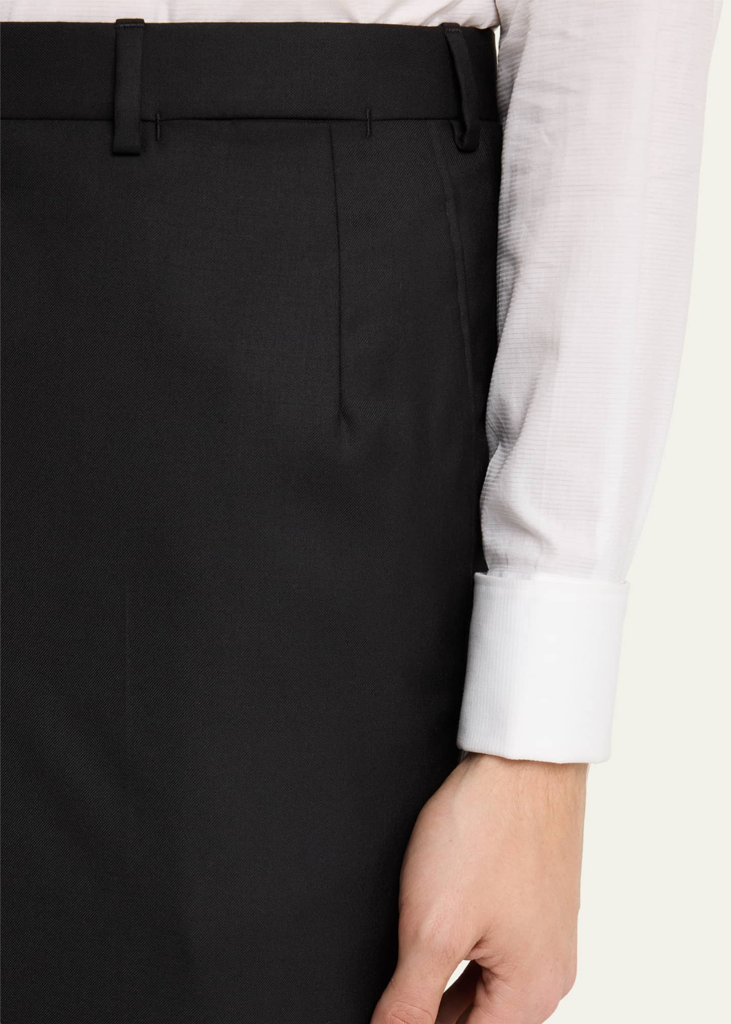 Brioni Men's Super 160s Wool Dress Pants Image 5 of 5
