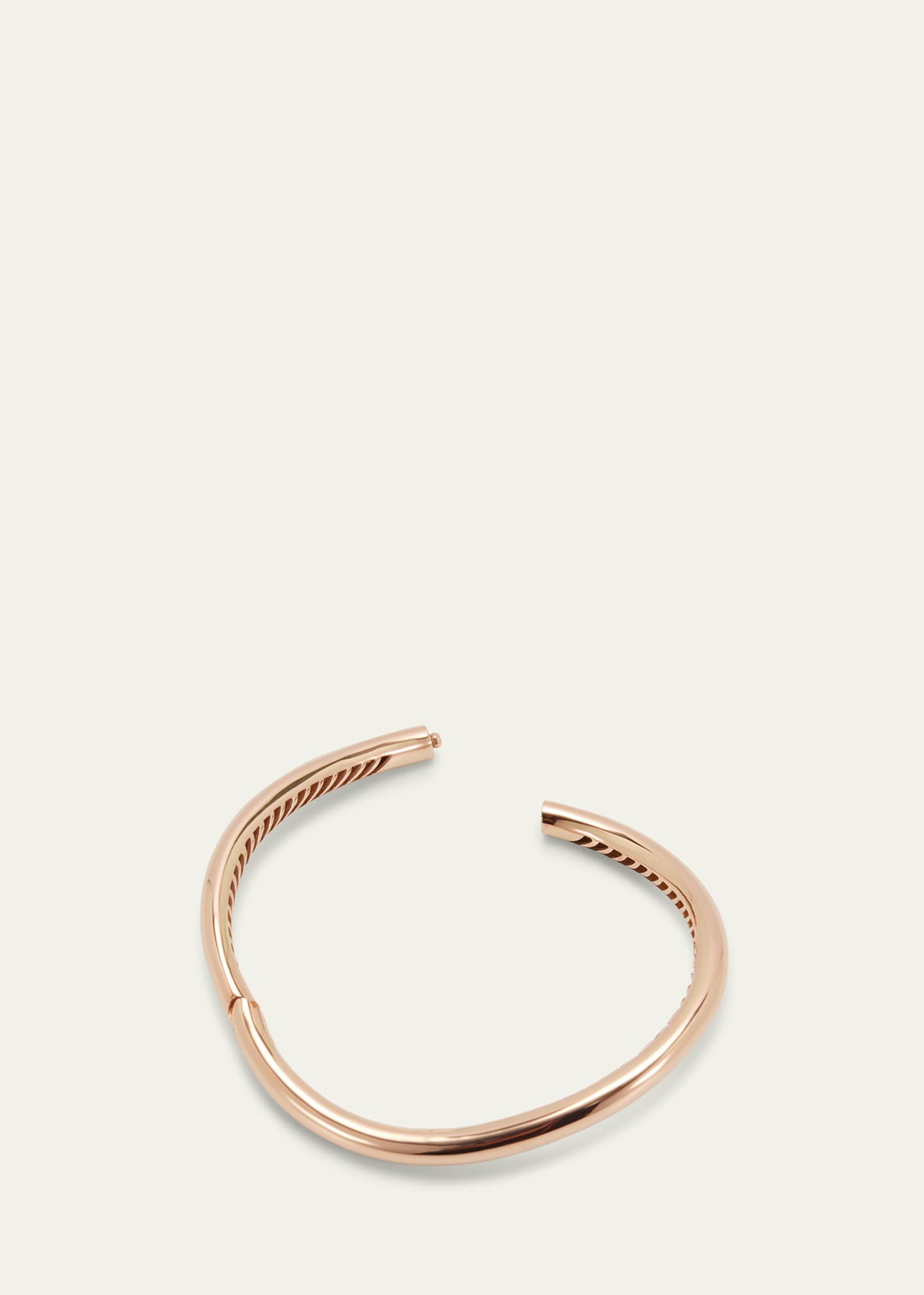 FARAONE MENNELLA by R.F.M.A.S. 18K Rose Gold Plain Wave Bracelet Image 4 of 4