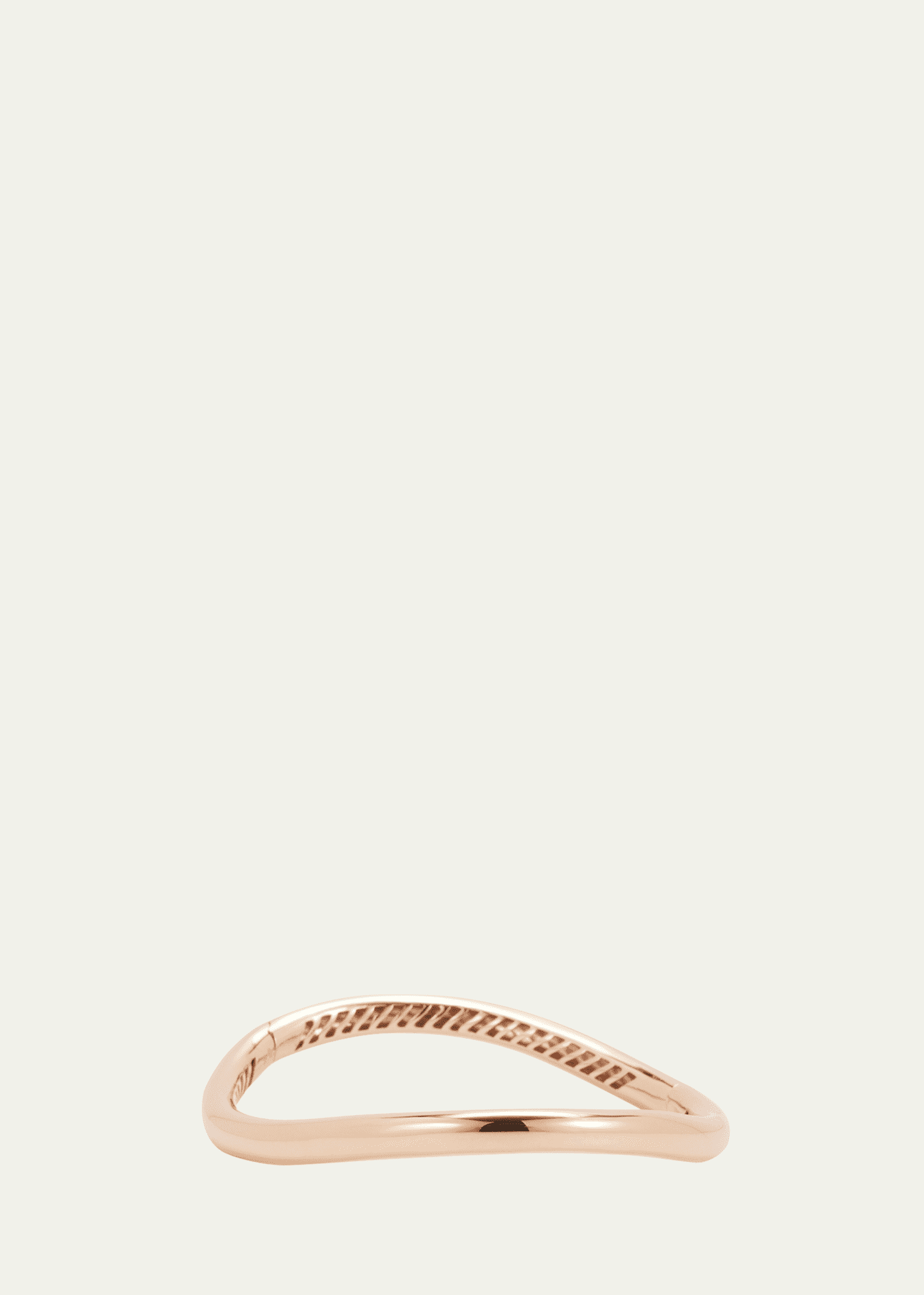 FARAONE MENNELLA by R.F.M.A.S. 18K Rose Gold Plain Wave Bracelet Image 1 of 4