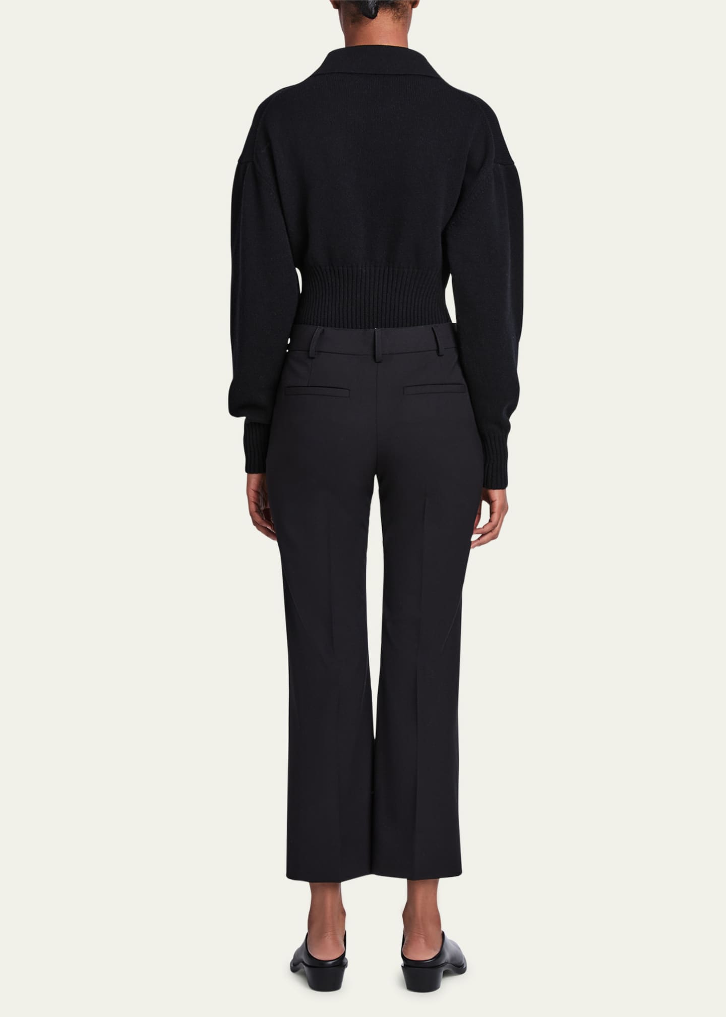 Proenza Schouler Marlene Tropical Wool Kick-Flare Pants - Bergdorf Goodman