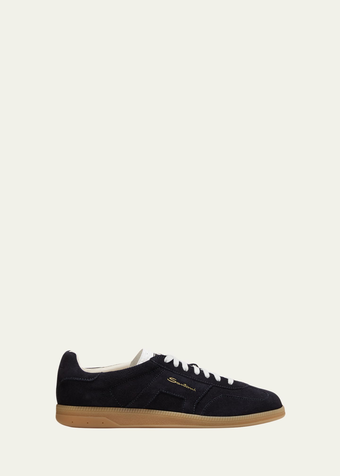 Santoni suede sneakers clearance