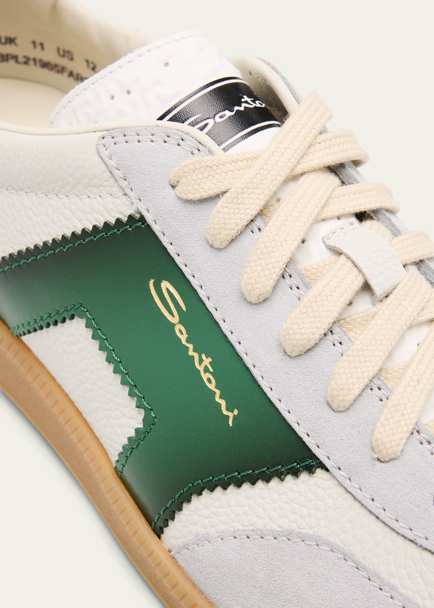 Santoni Men's DBS Suede & Leather Low-Top Sneakers