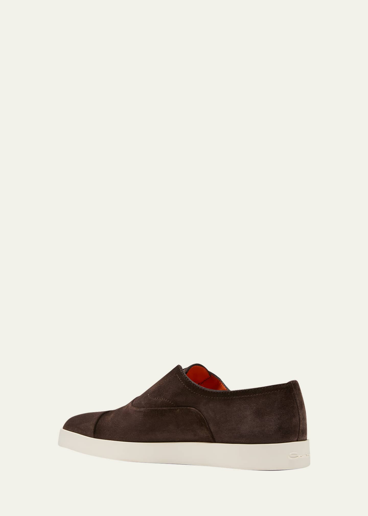 Santoni slip-on suede boots - Brown