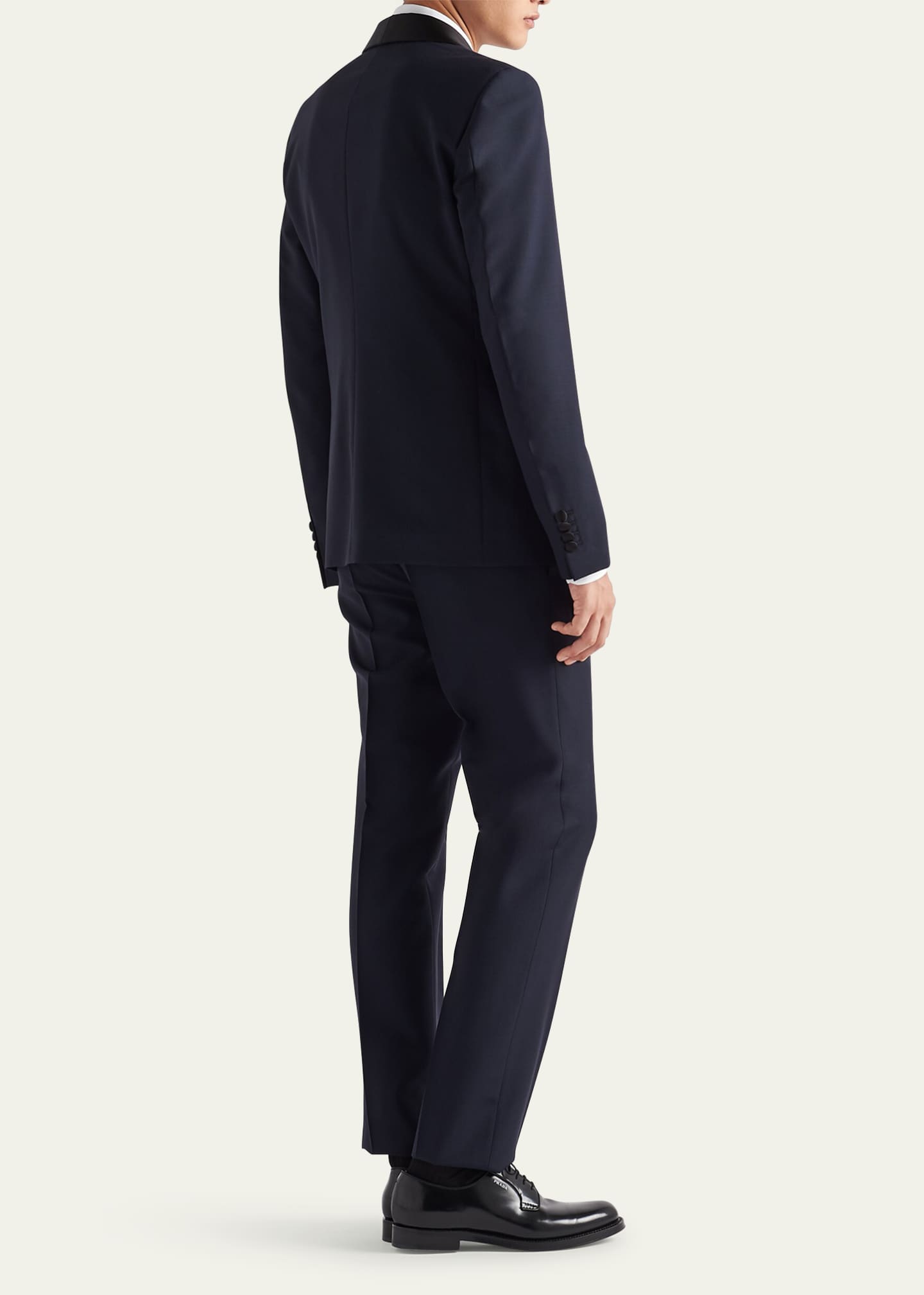 Prada Men's Mohair-Blend Smoking Tuxedo Image 3 of 4