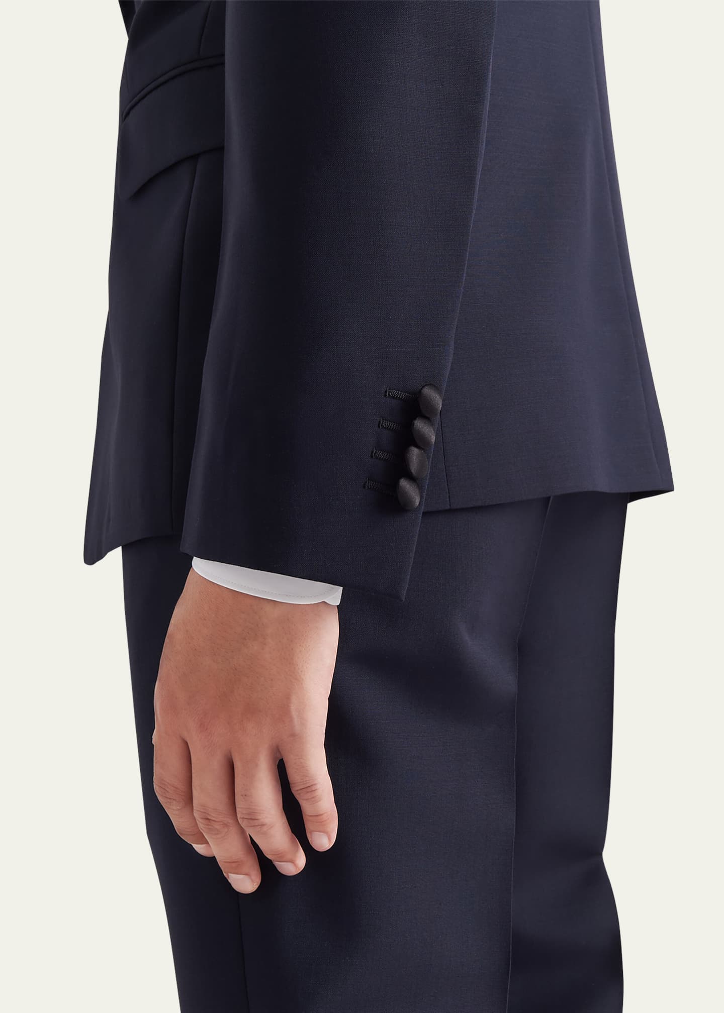 Prada Men's Mohair-Blend Smoking Tuxedo Image 4 of 4