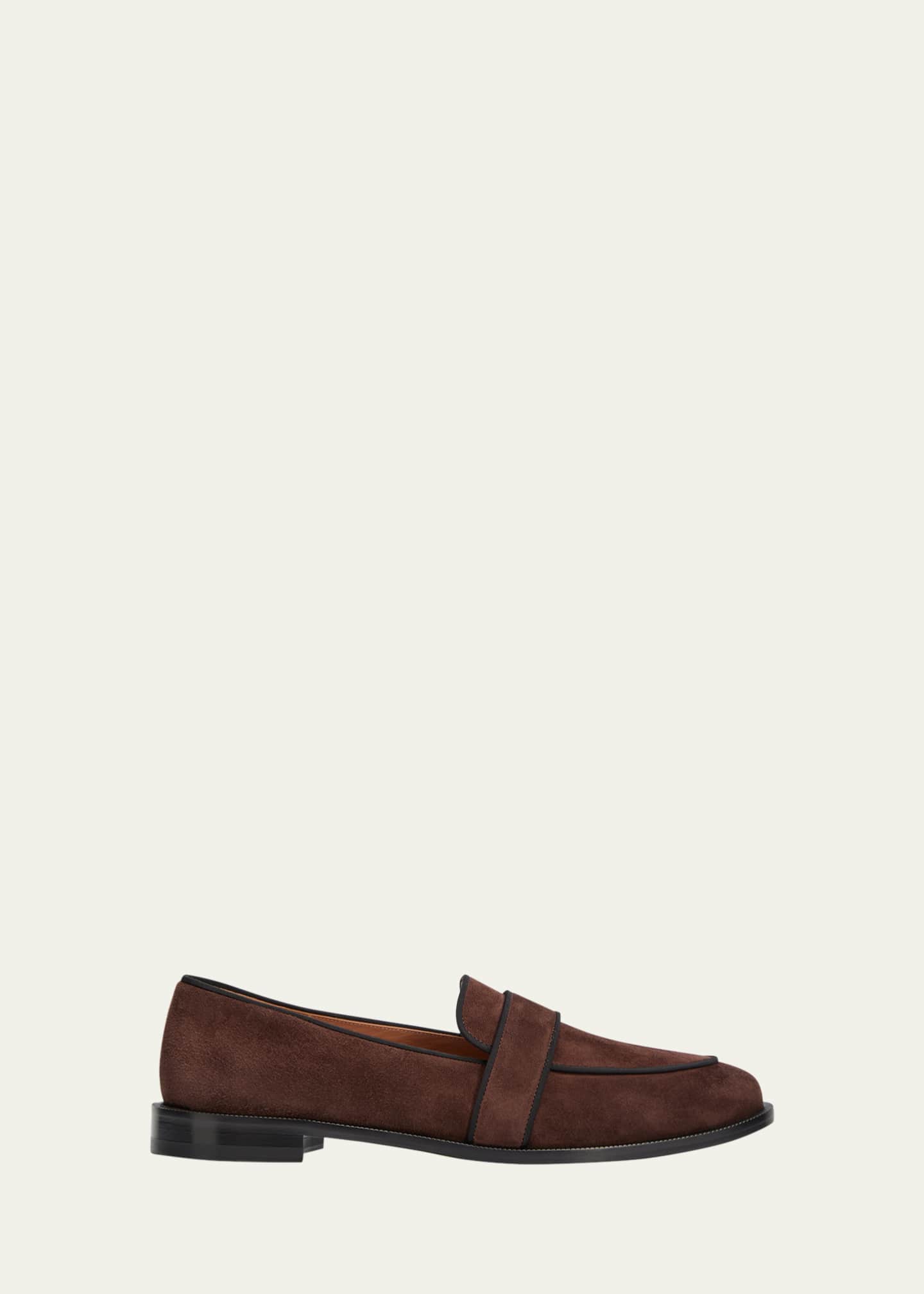 Aquazzura Martin Suede Slip On Loafers Bergdorf Goodman