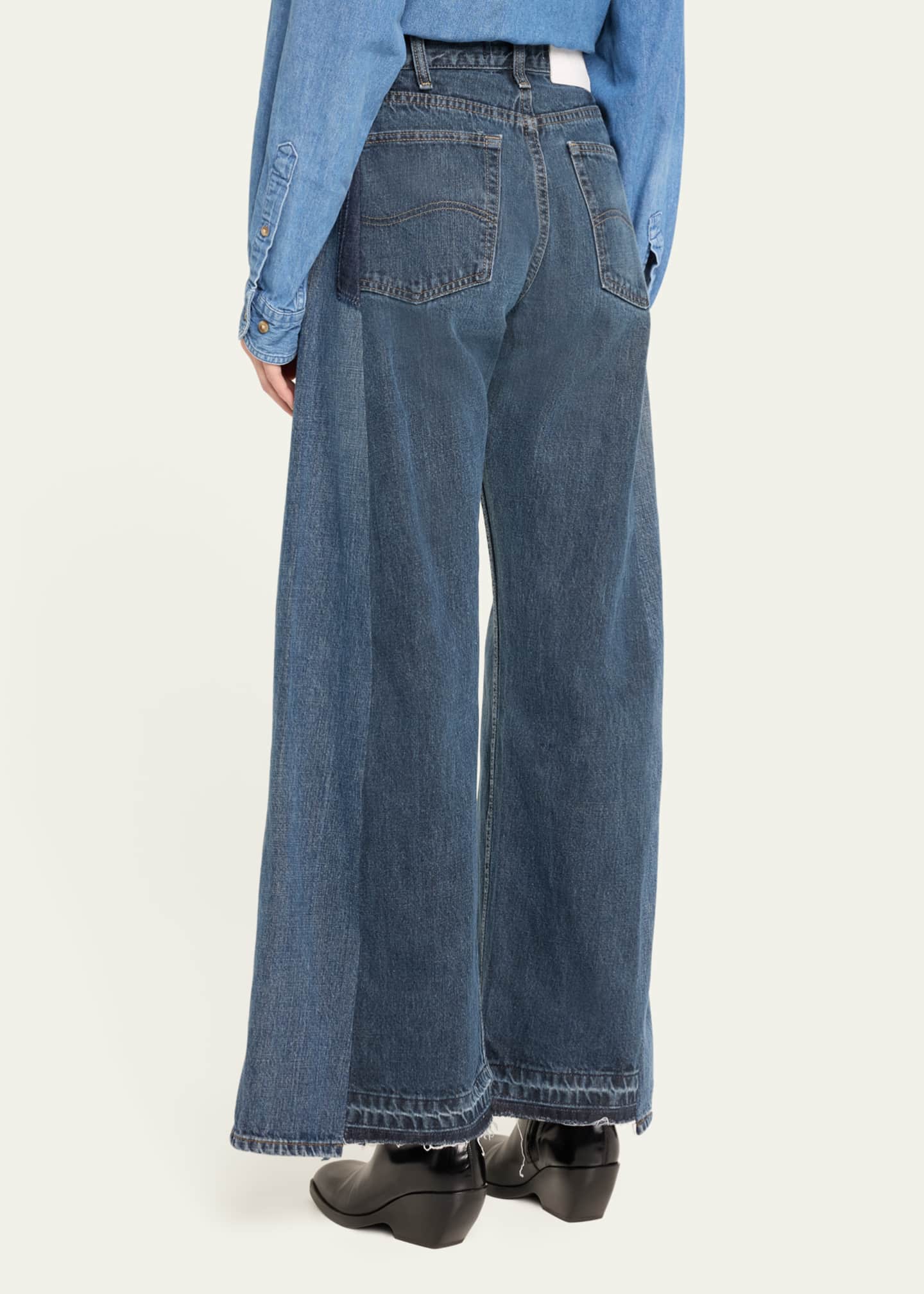 E.L.V Denim Freya Slouchy Wide-Leg Jeans Image 3 of 5