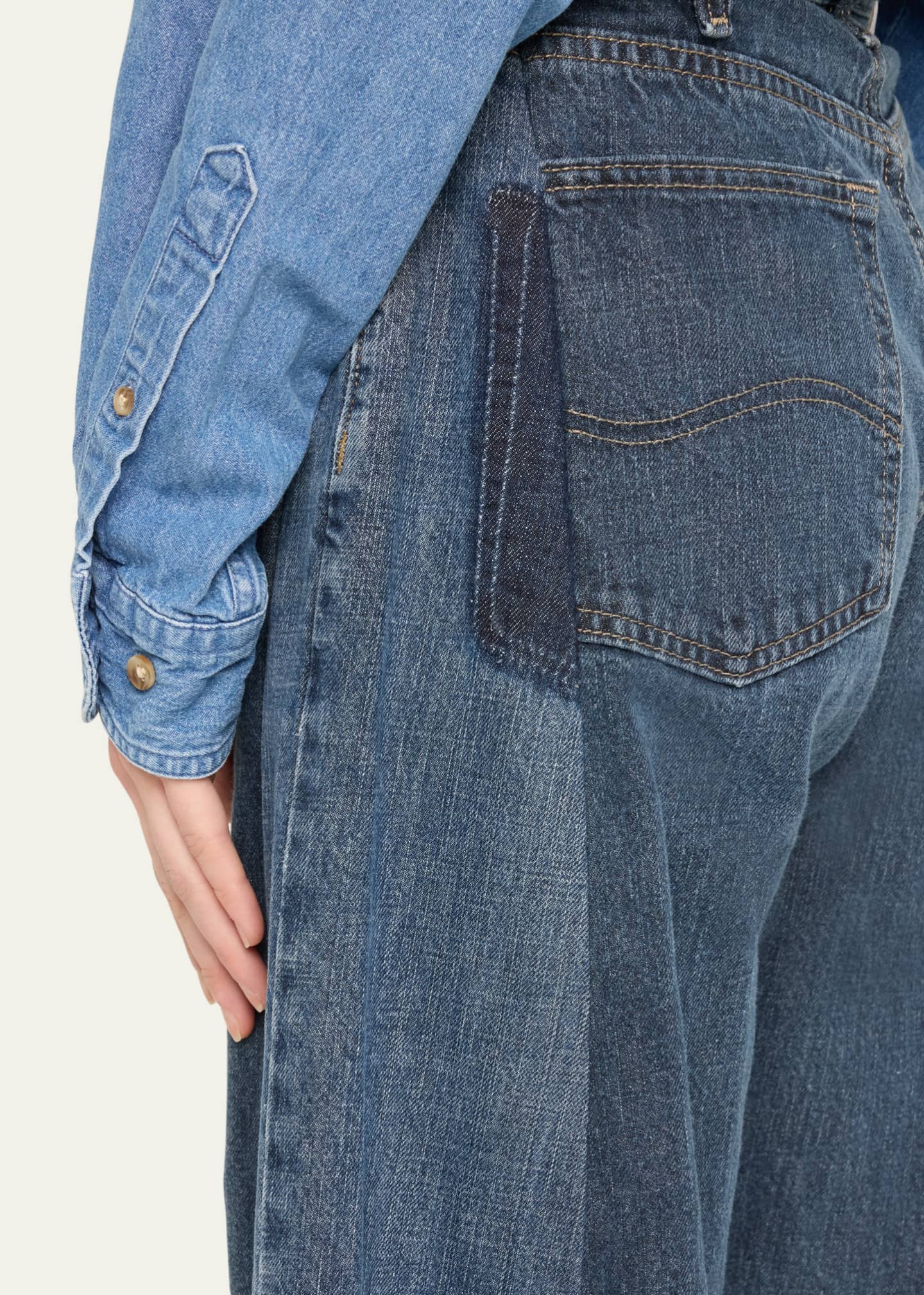 E.L.V Denim Freya Slouchy Wide-Leg Jeans Image 5 of 5
