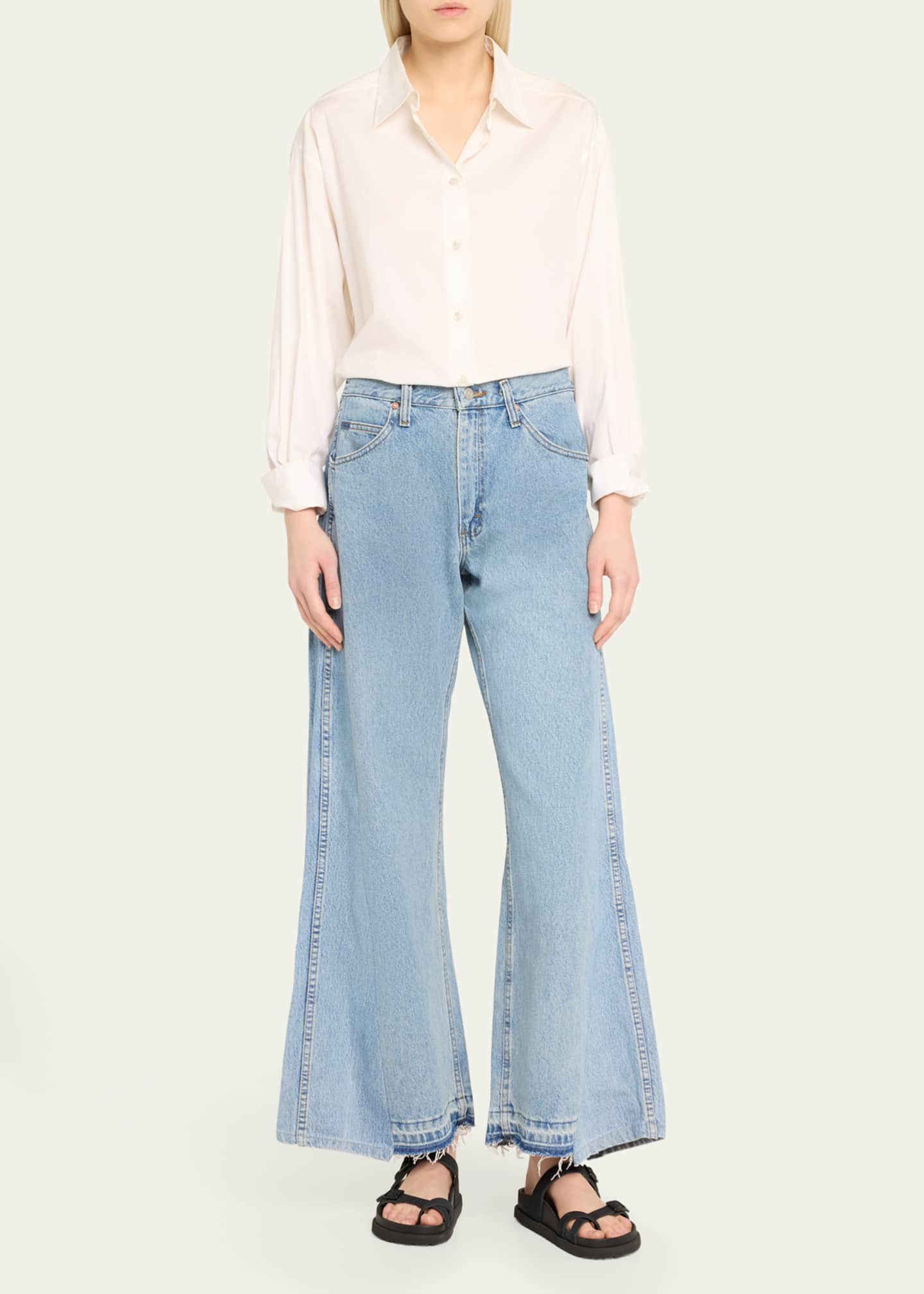 E.L.V Denim Freya Slouchy Wide-Leg Jeans Image 2 of 5