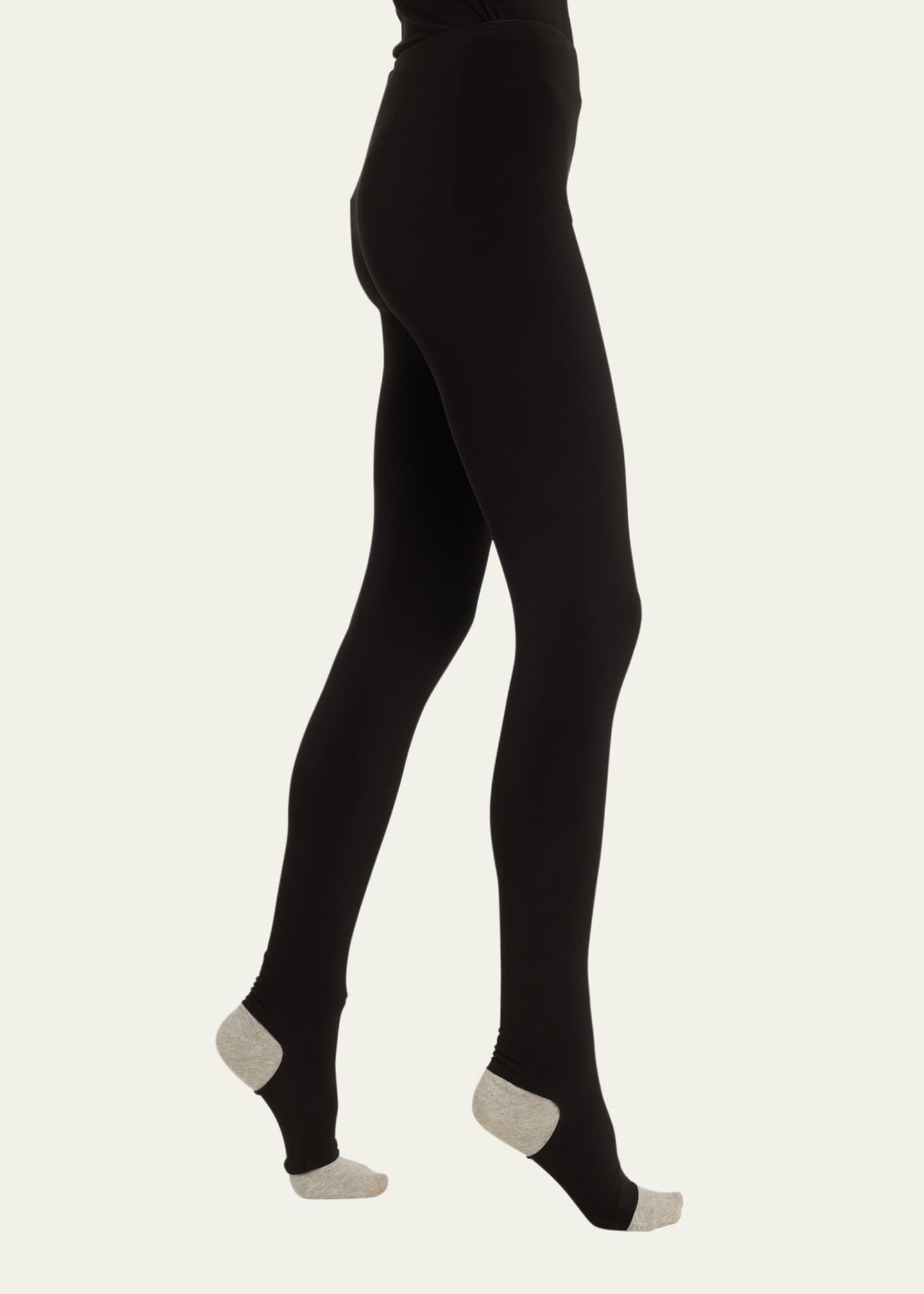 Norma Kamali Footie Leggings Without Waistband in Black