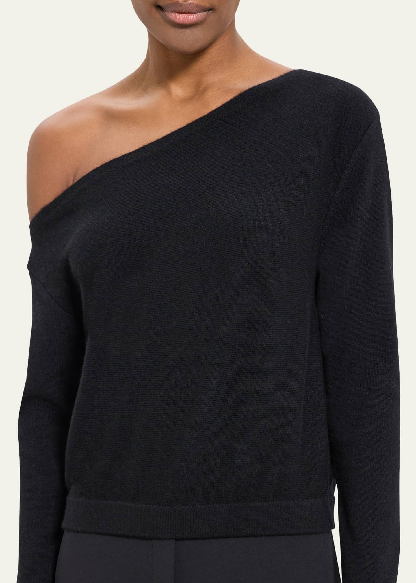 Theory Cashmere Asymmetric One-Shoulder Sweater - Bergdorf Goodman
