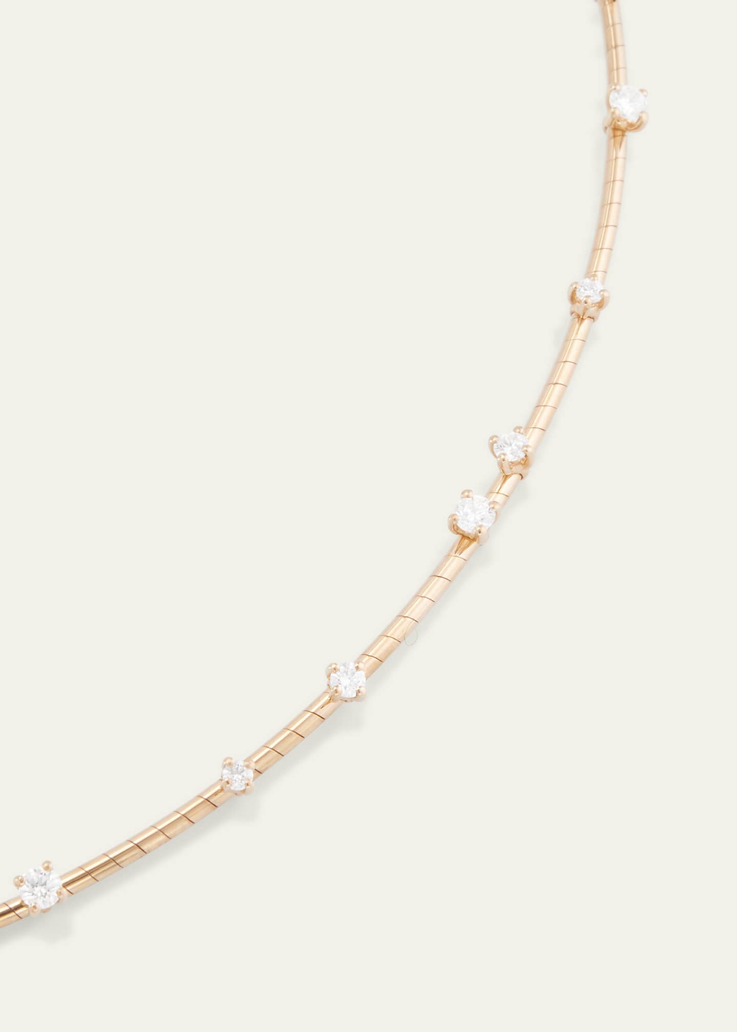 Mattia Cielo 18K Yellow Gold and Diamond Collar Necklace Image 3 of 4