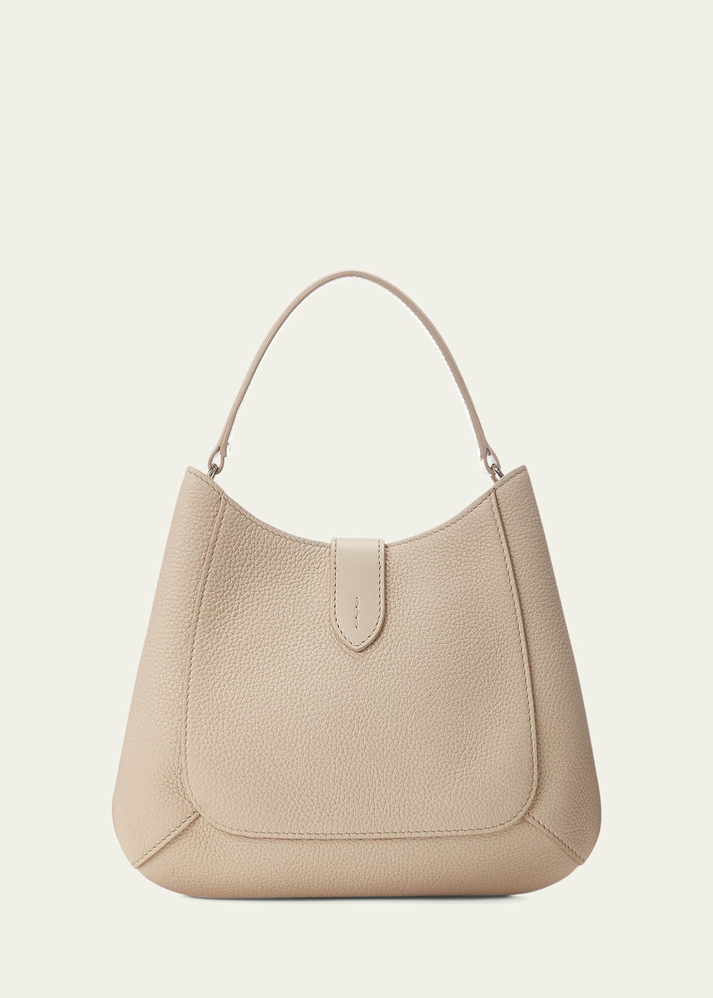 Ralph Lauren Collection Wellington Mini Pebbled Leather Hobo Bag