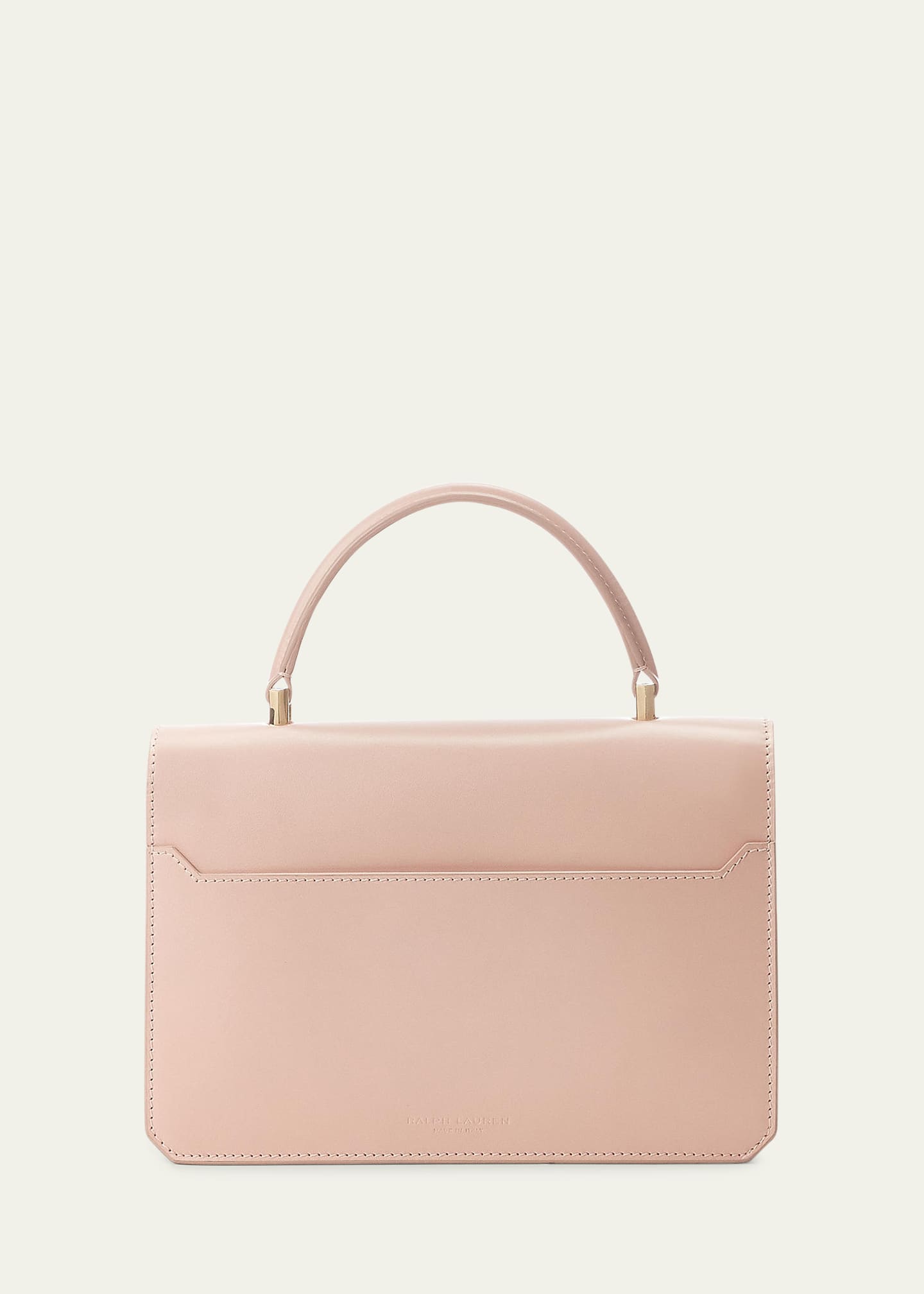 LAUREN RALPH LAUREN: leather handbag - Pink