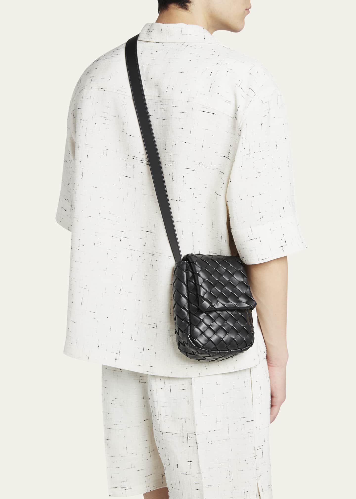 Bottega Veneta Men's Mini Padded Intrecciato Leather