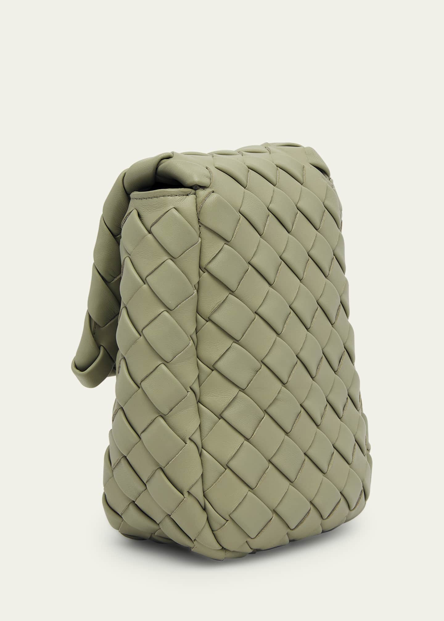 Bottega Veneta Men's Mini Padded Intrecciato Leather Crossbody Bag Image 3 of 5