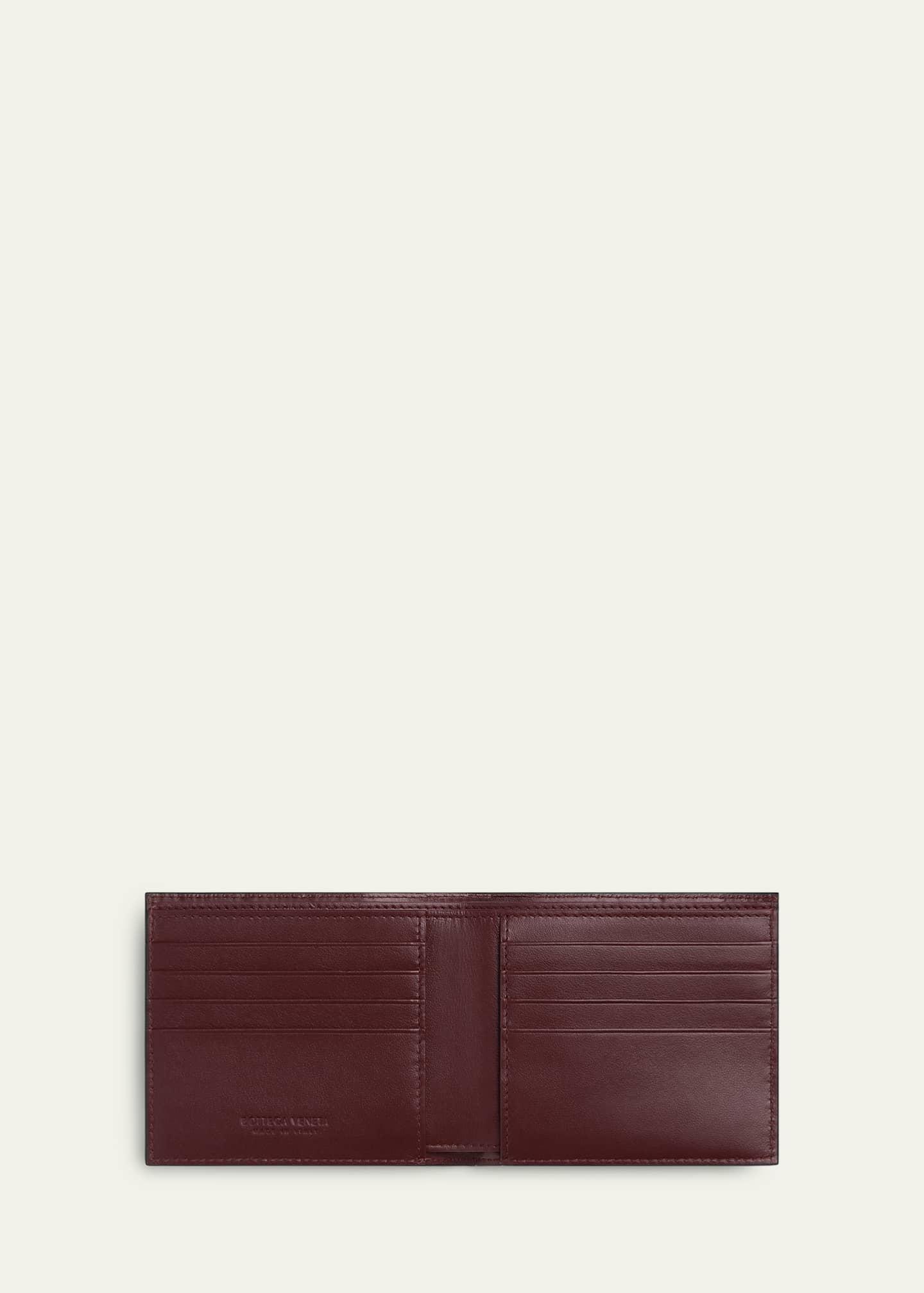 Bottega Veneta Men's Intrecciato 15 Bicolor Leather Bifold Wallet Image 3 of 4