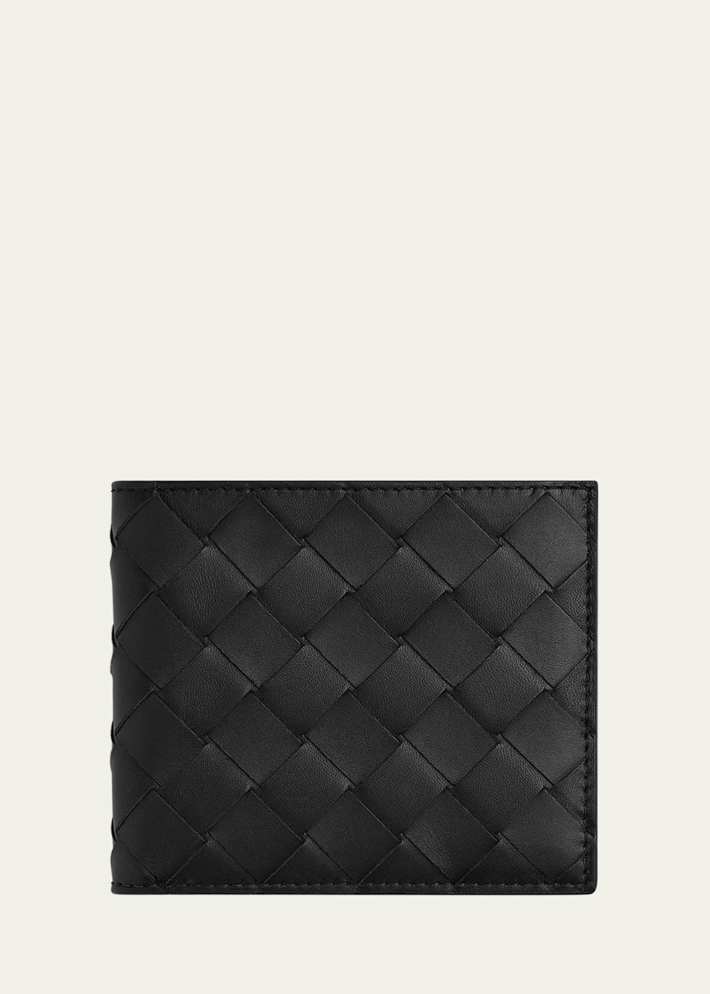 Bottega Veneta Men's Intrecciato 15 Bicolor Leather Bifold Wallet Image 1 of 4