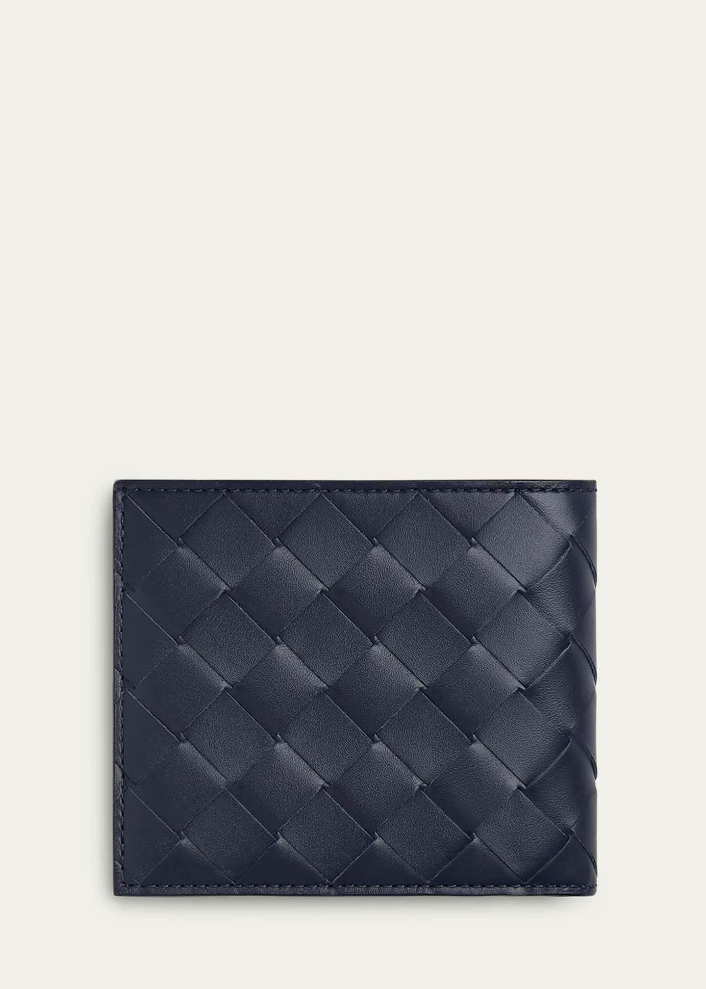 Bottega Veneta Men's Intrecciato 15 Bicolor Leather Bifold Wallet