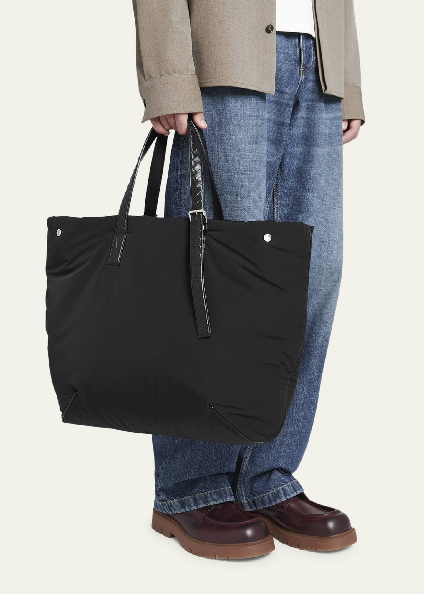 Prada men's deals nylon tote bag