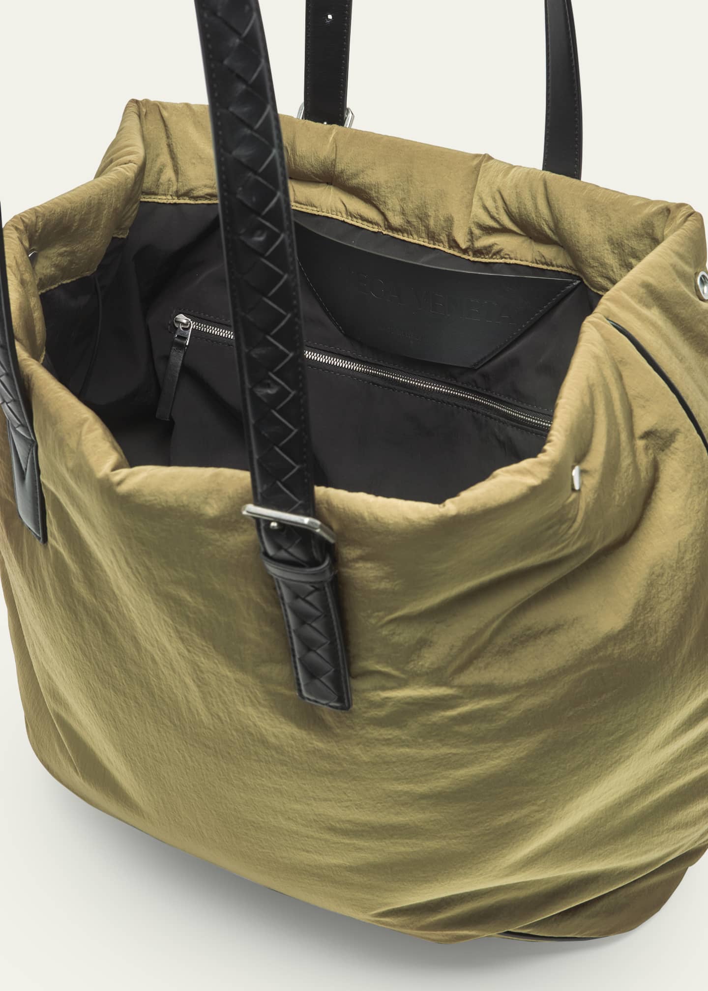 Bottega Veneta Men s Large Padded Nylon and Leather Tote Bag