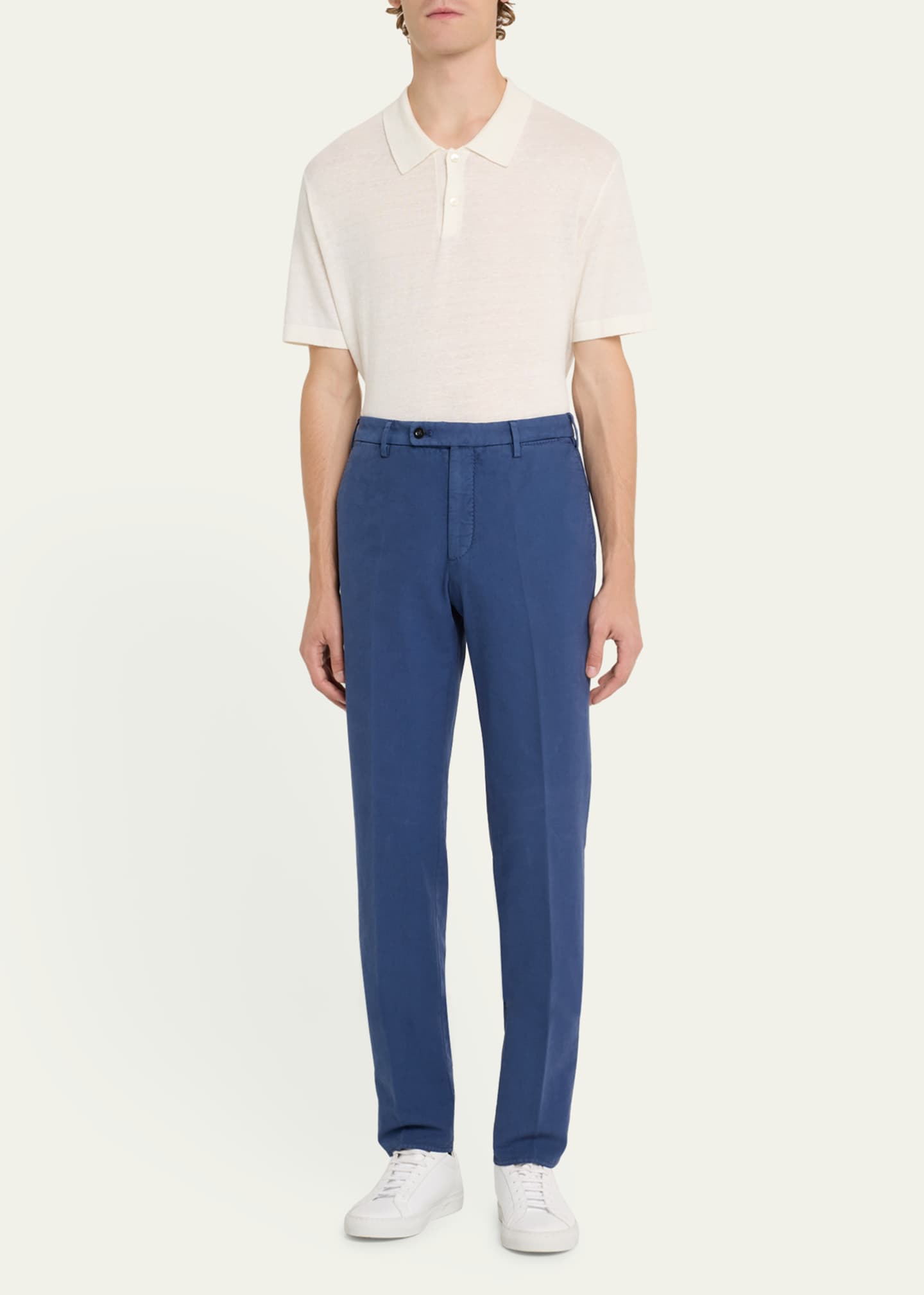 Incotex Men's High Cotton Doeskin Pants - Bergdorf Goodman
