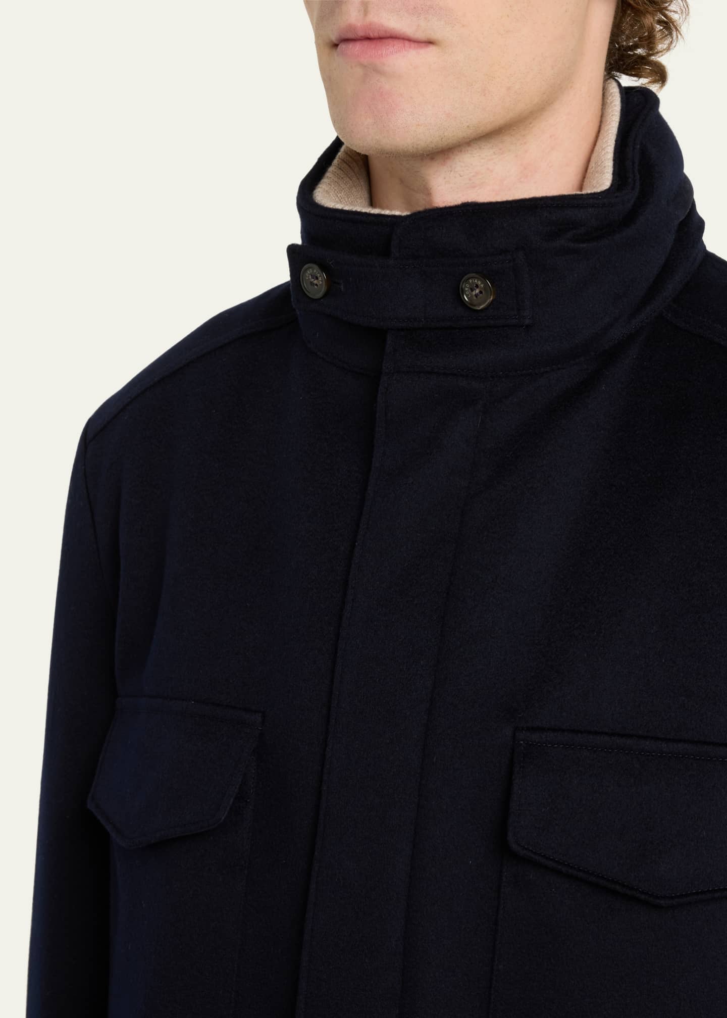 Loro Piana Men's Cashmere Storm System Traveller Jacket Image 5 of 5