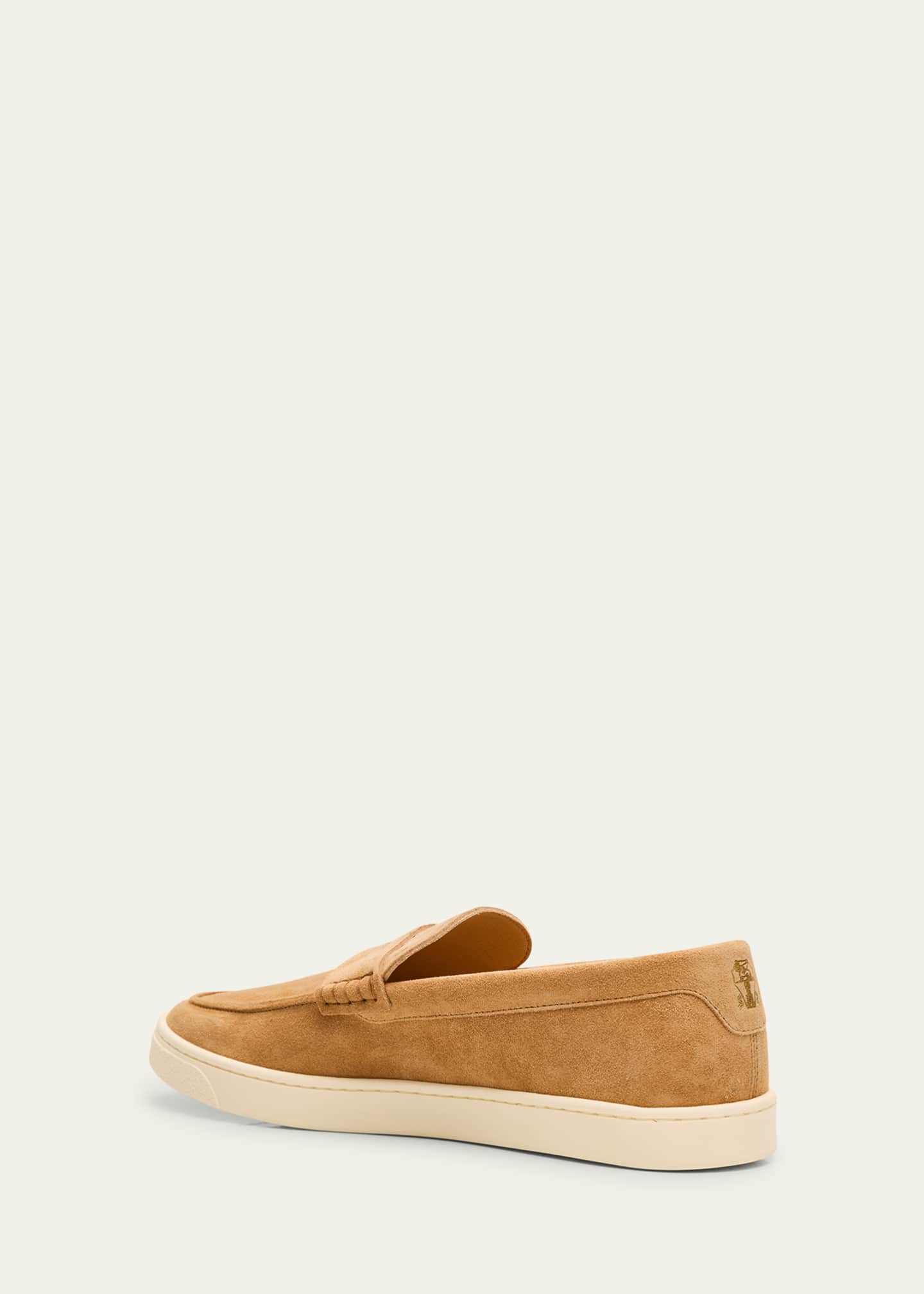 Brunello Cucinelli Men's Suede Moccasin Penny Loafers Image 4 of 6
