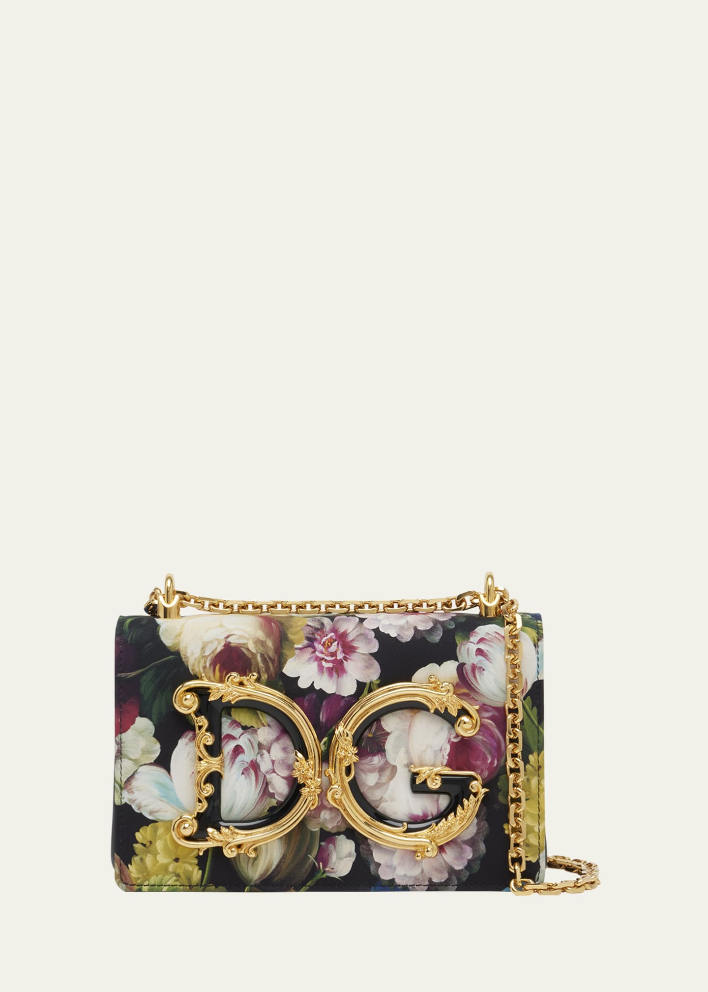 Dolce&Gabbana DG Girls Medium Floral-Print Shoulder Bag - Bergdorf Goodman