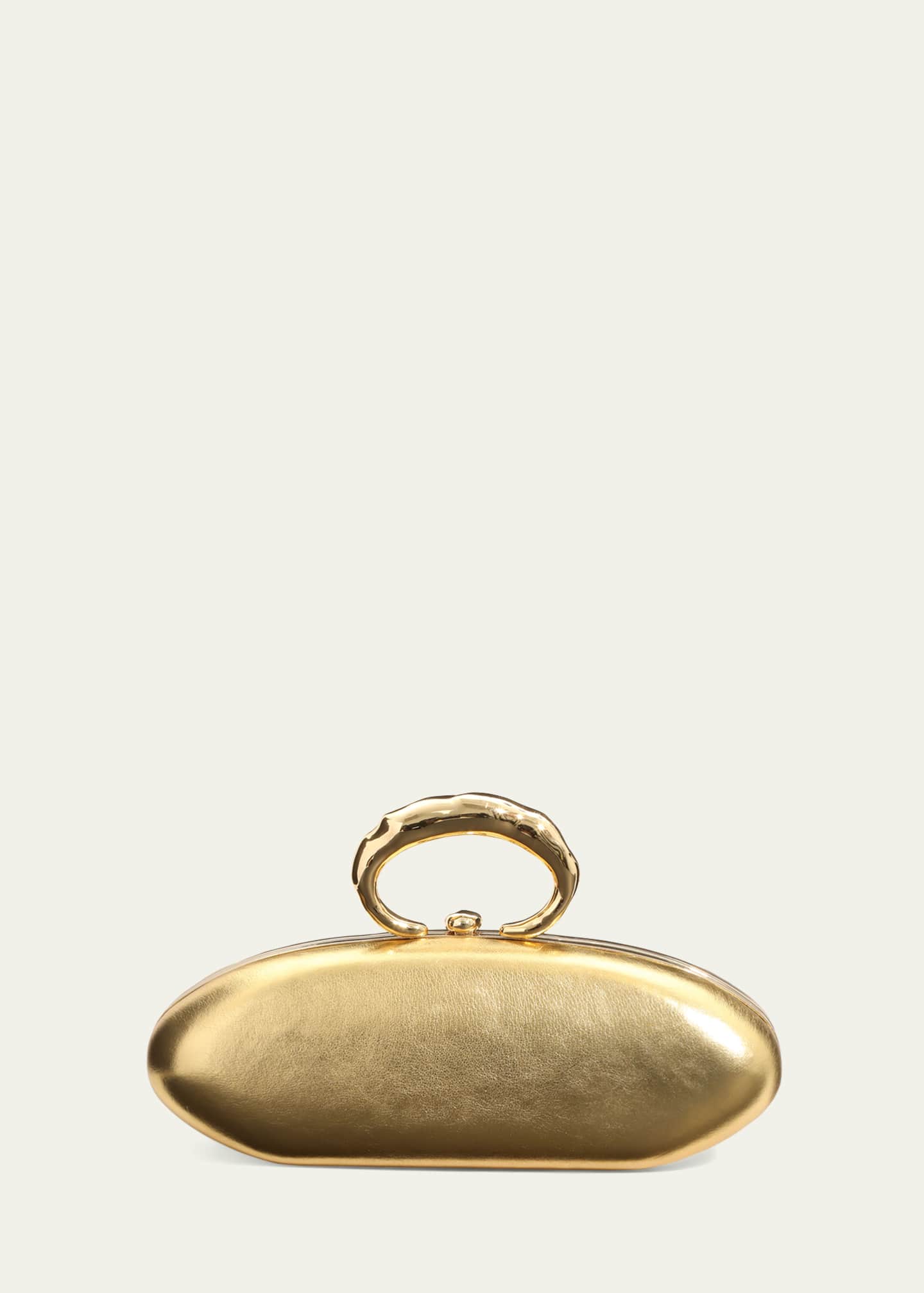 Alexis Bittar Molten Gold Bullet Minaudiere - Gold Image 3 of 4