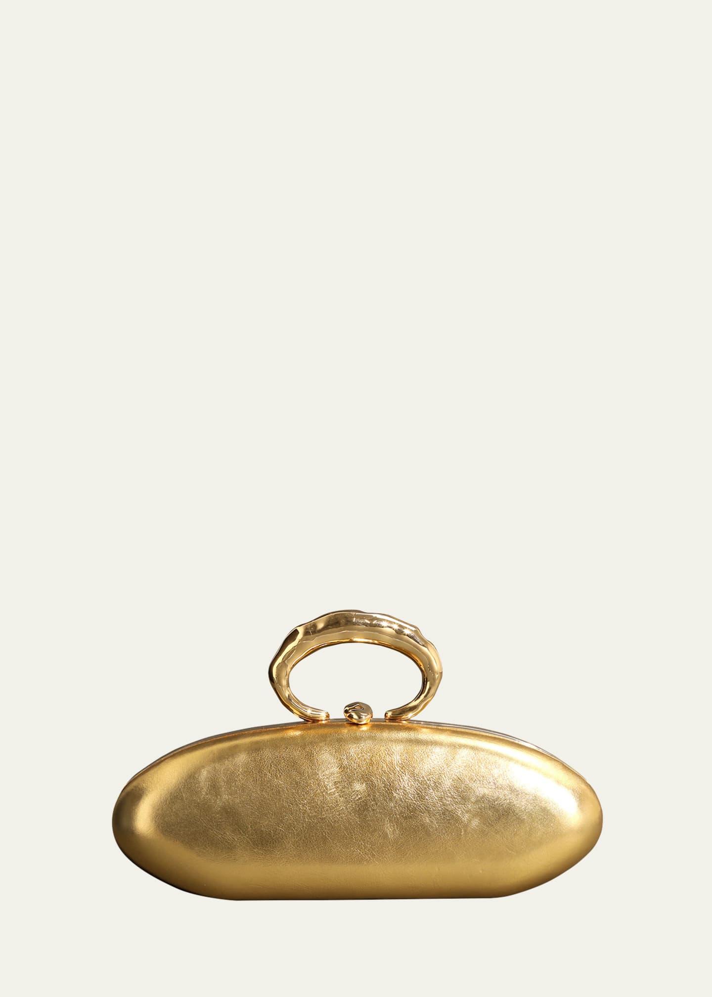 Alexis Bittar Molten Gold Bullet Minaudiere - Gold Image 1 of 4