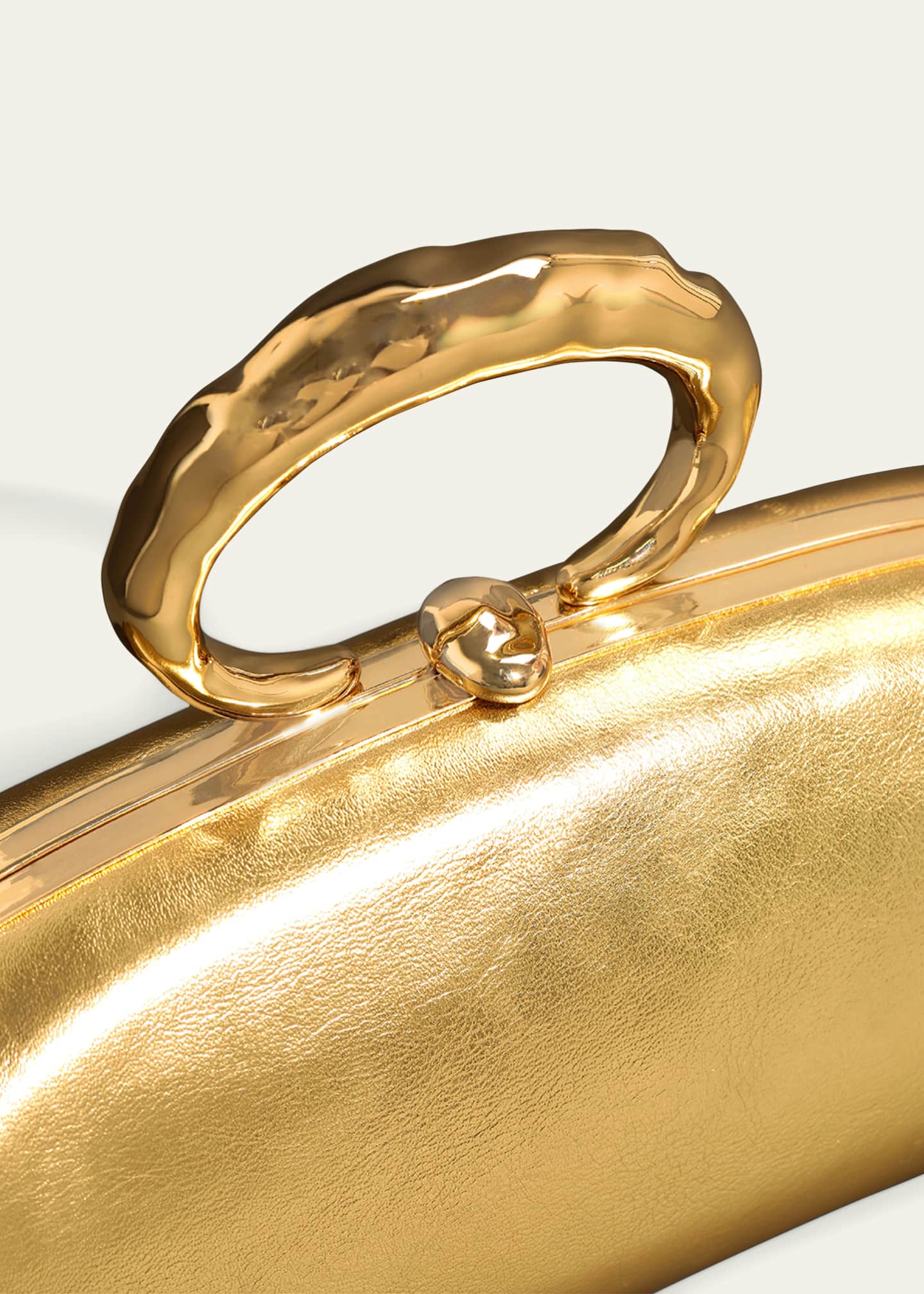 Alexis Bittar Molten Gold Bullet Minaudiere - Gold Image 4 of 4