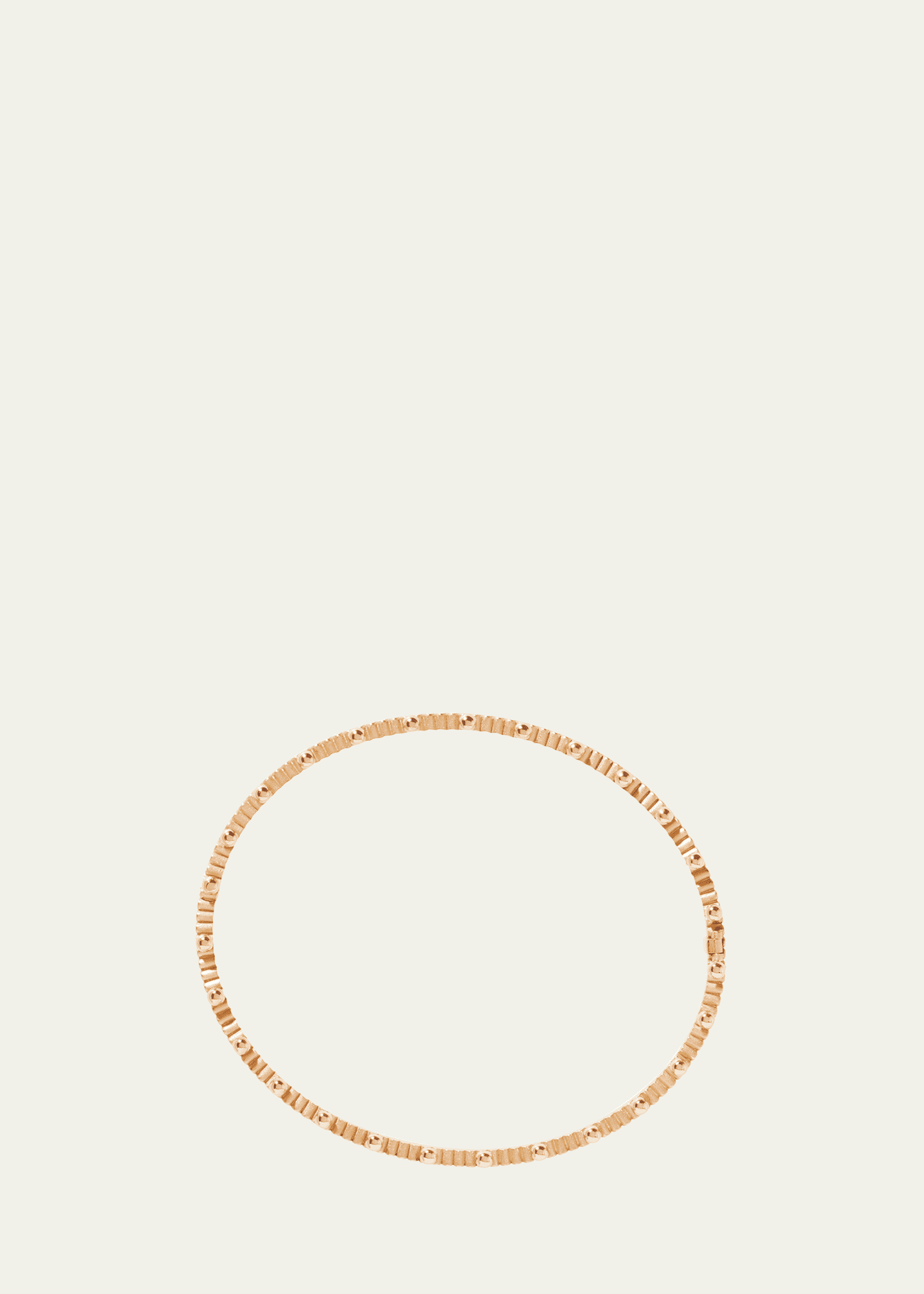Oscar Massin Beaded 18K Recycled Yellow Gold Bangle with Lab-Grown Diamonds Image 4 of 4