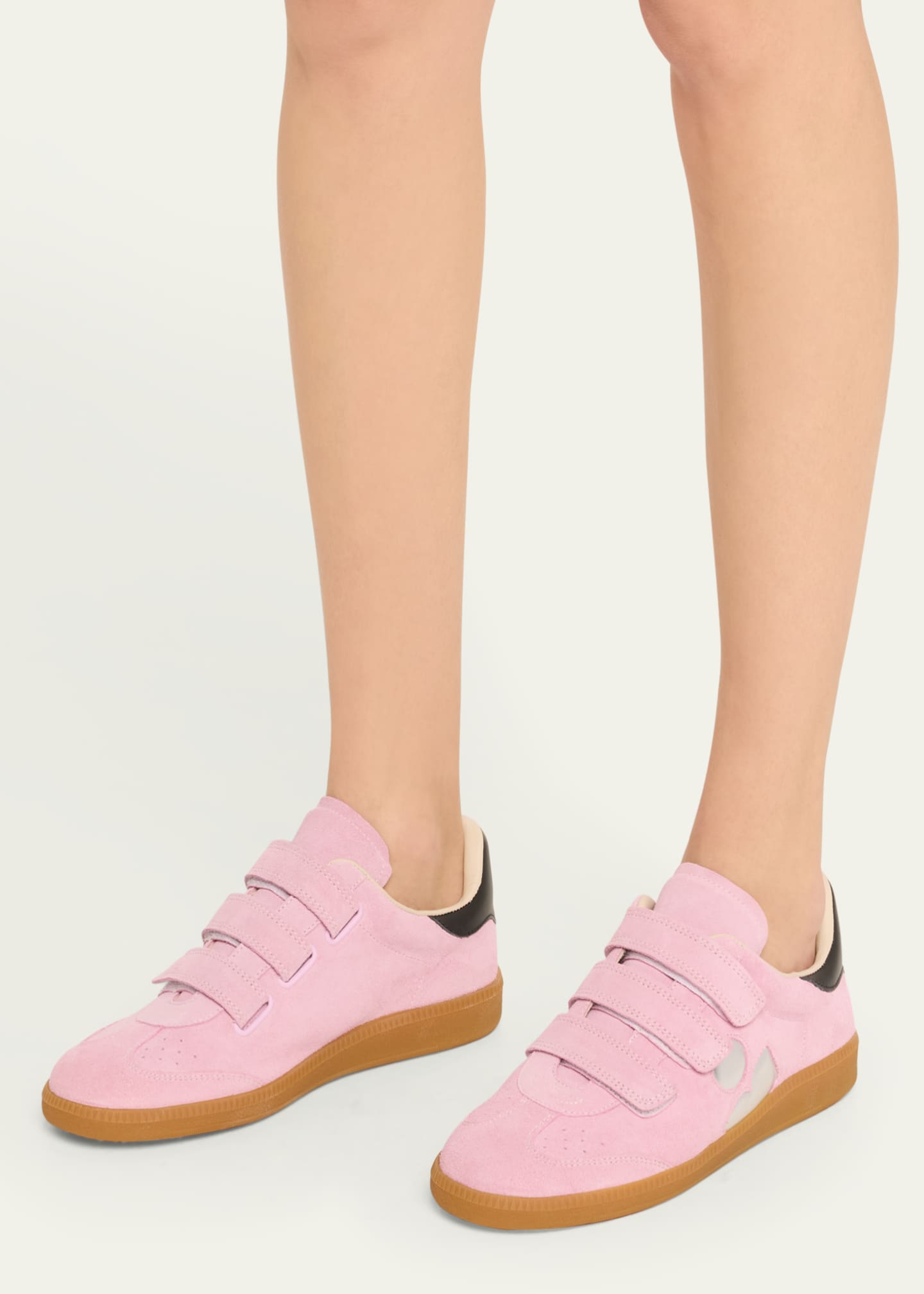 Isabel Marant Beth Mixed Leather Triple-Grip Sneakers