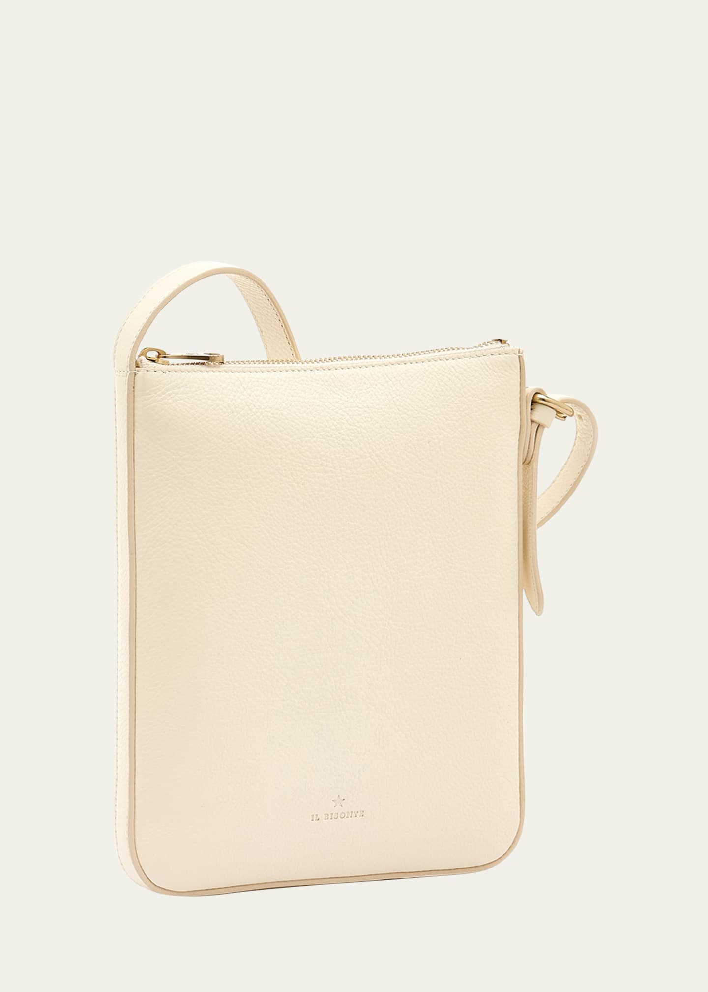 Il Bisonte Flat Vachetta Leather Crossbody Bag Image 3 of 5