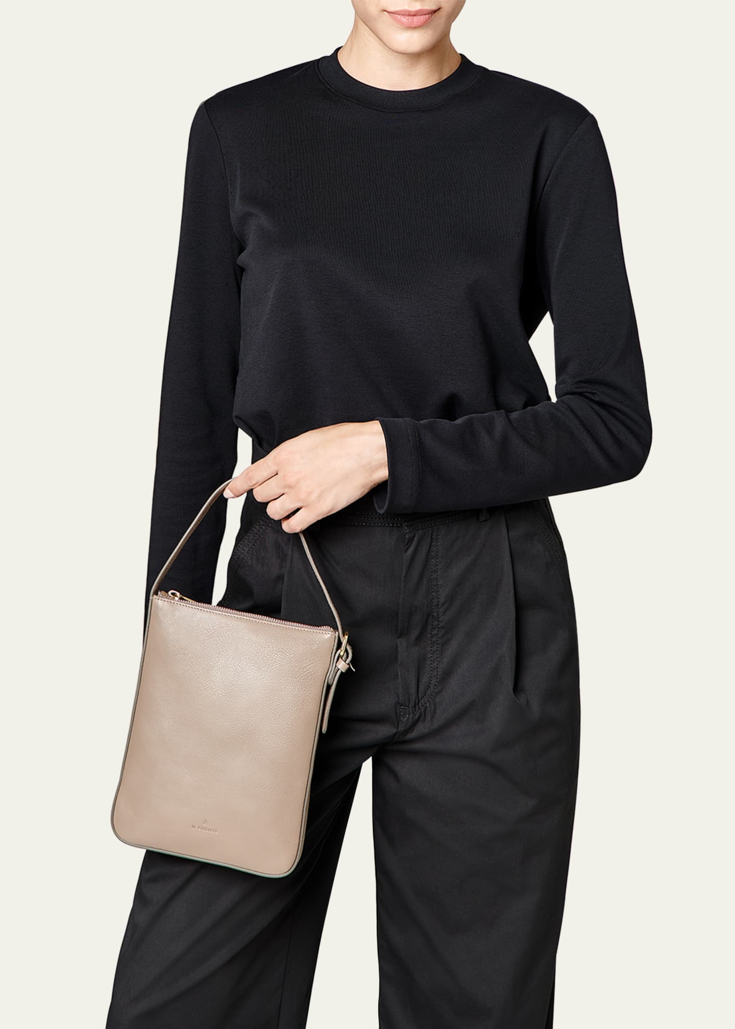 Il Bisonte Flat Vachetta Leather Crossbody Bag Image 2 of 5