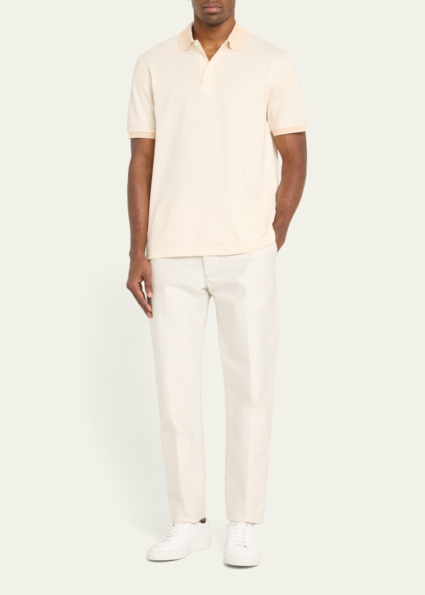 Brioni Men's Cotton Polo Shirt Image 2 of 5