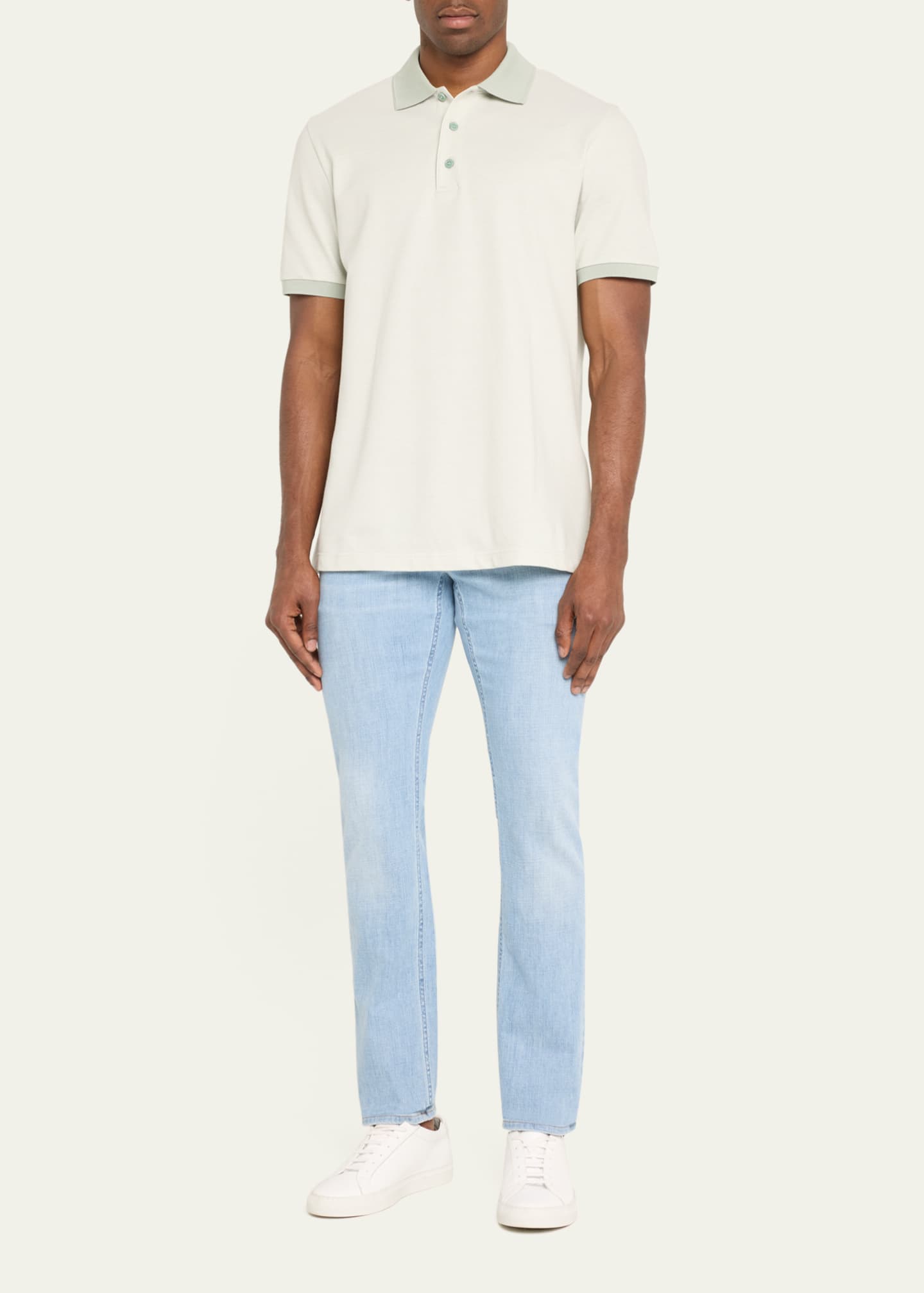 Brioni Men's Cotton Polo Shirt Image 2 of 5