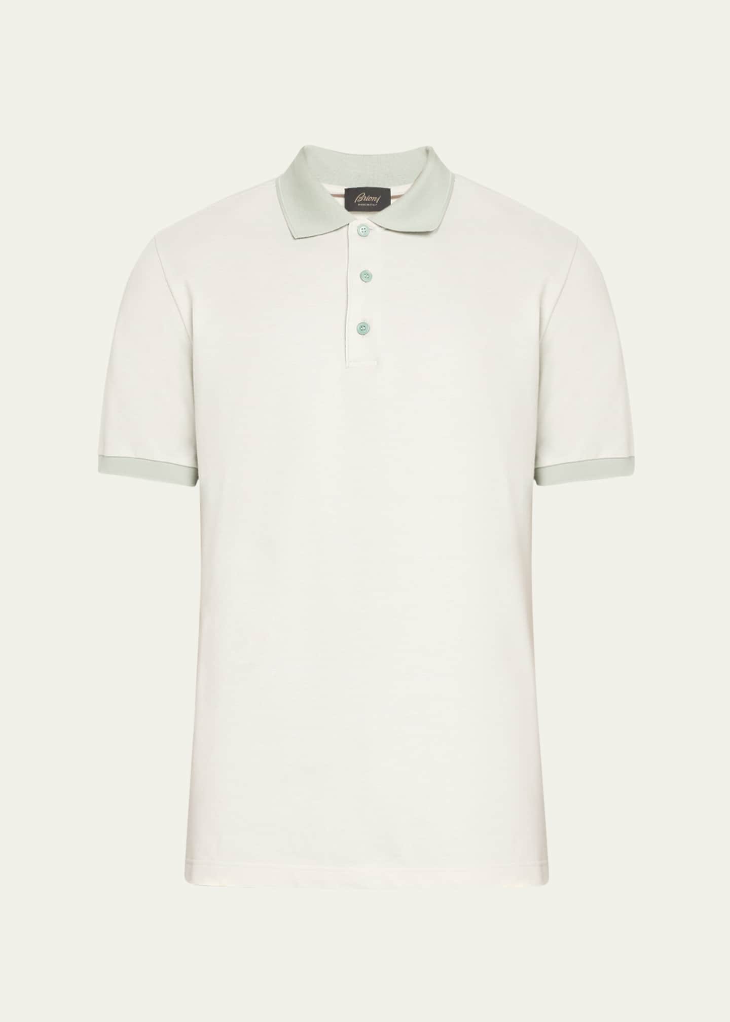 Brioni Men's Cotton Polo Shirt Image 1 of 5
