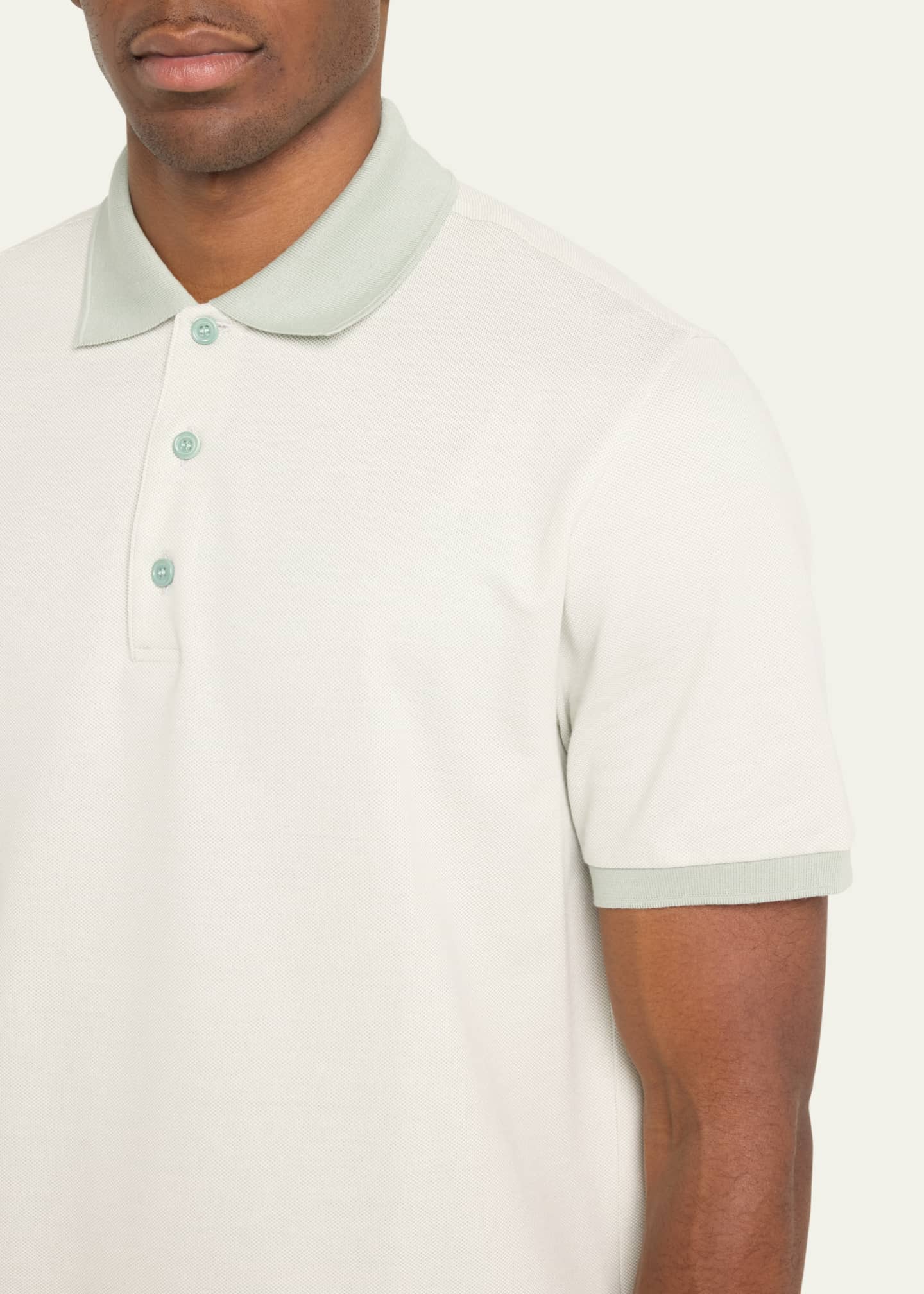 Brioni Men's Cotton Polo Shirt Image 5 of 5