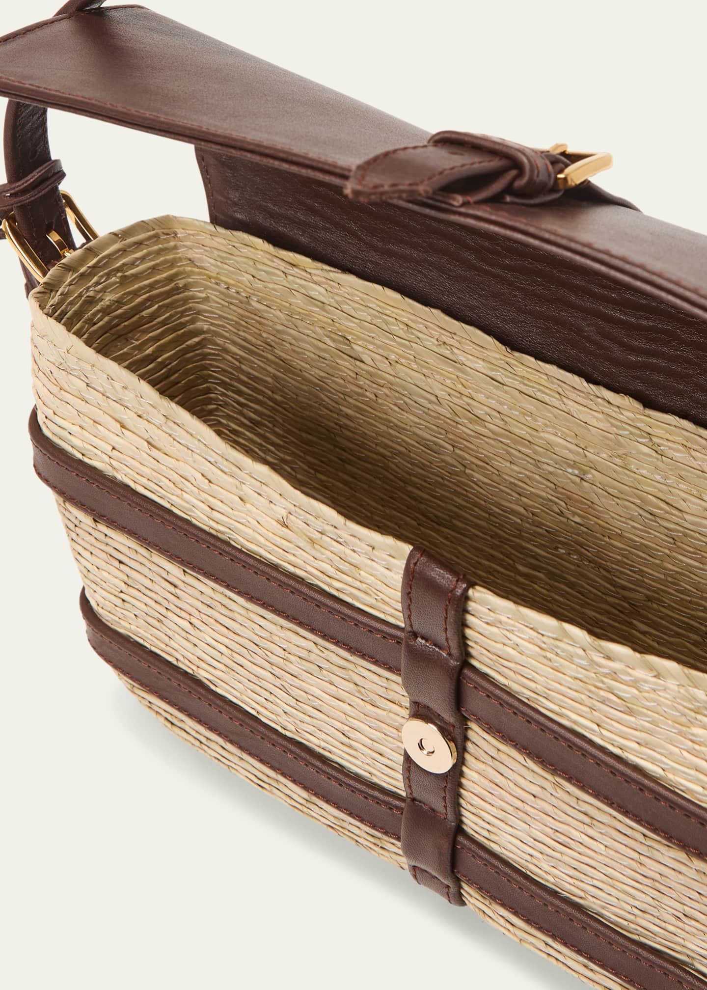 Altuzarra Watermill Caged Straw Shoulder Bag Image 4 of 5