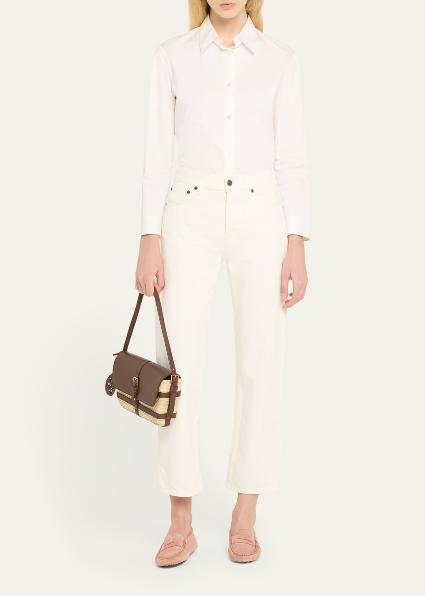 Altuzarra Watermill Caged Straw Shoulder Bag Image 5 of 5