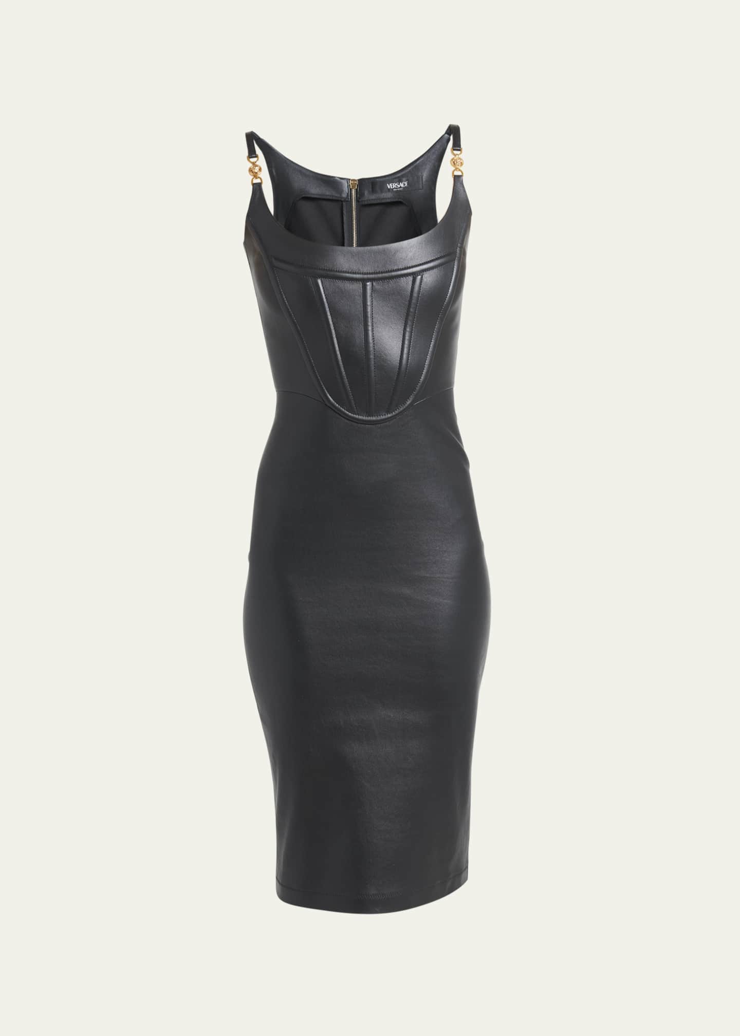 Versace discount leather dress