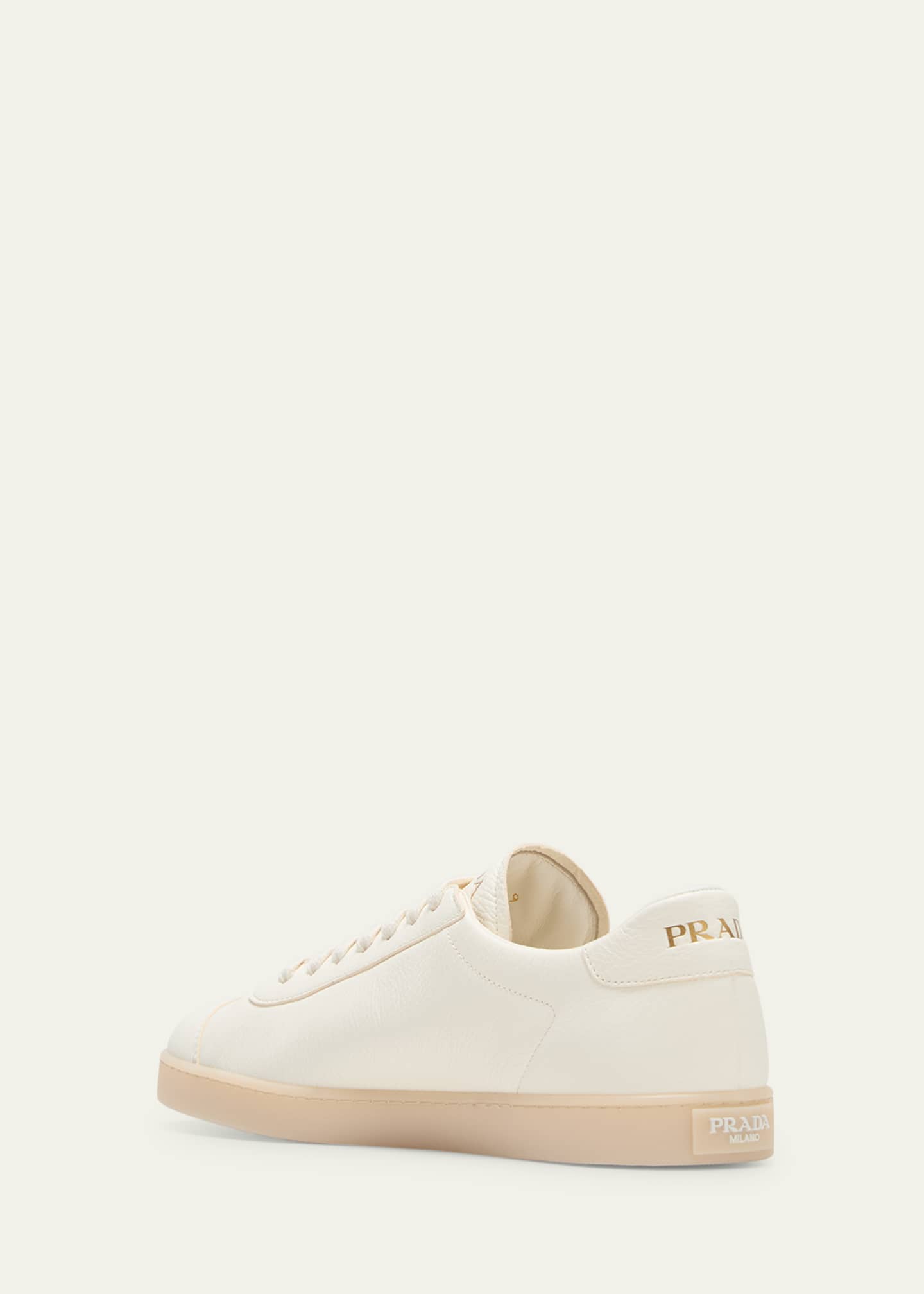 Prada Men's Lane Deerskin Low-Top Sneakers Image 4 of 5