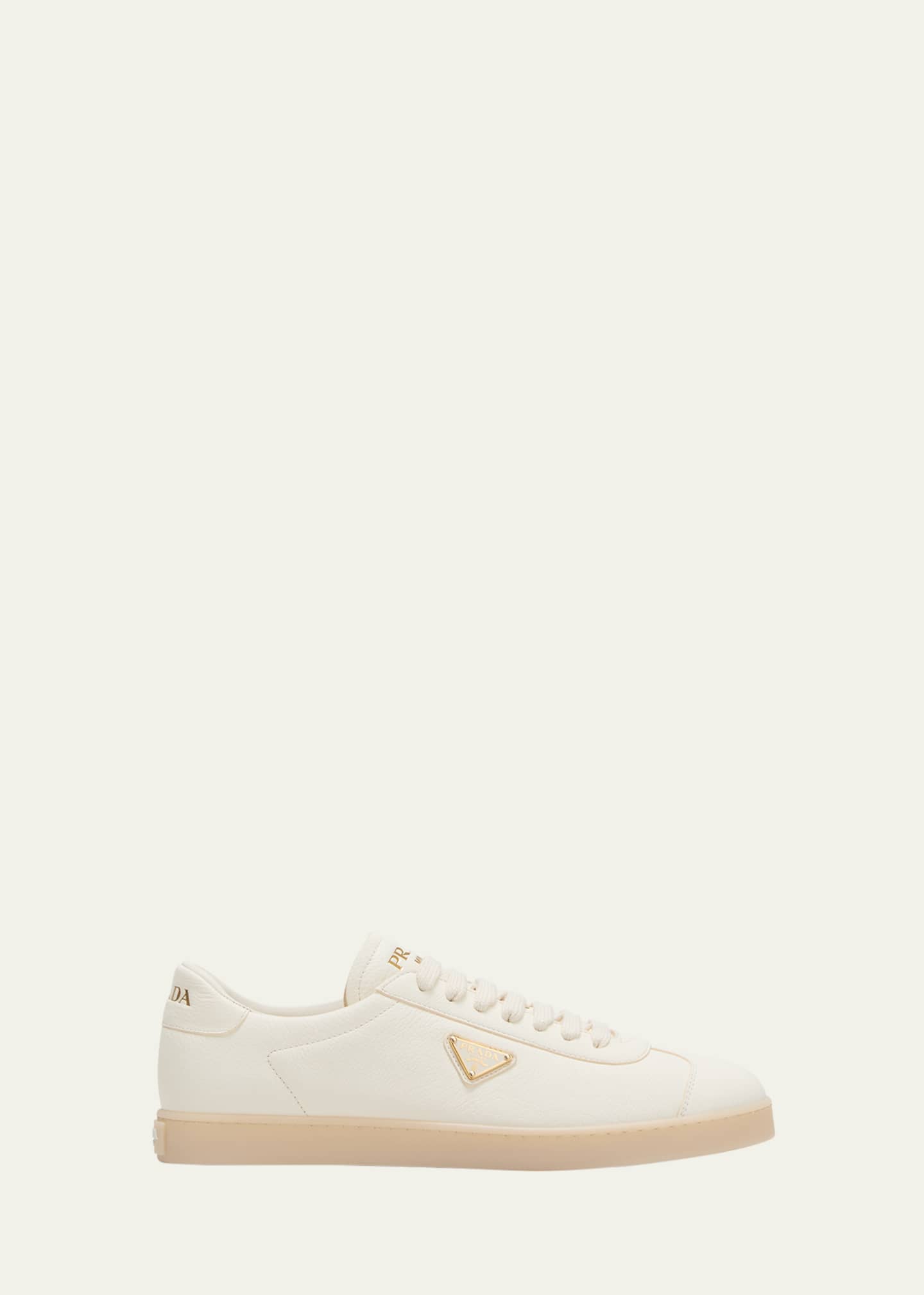 Prada Men's Lane Deerskin Low-Top Sneakers Image 1 of 5
