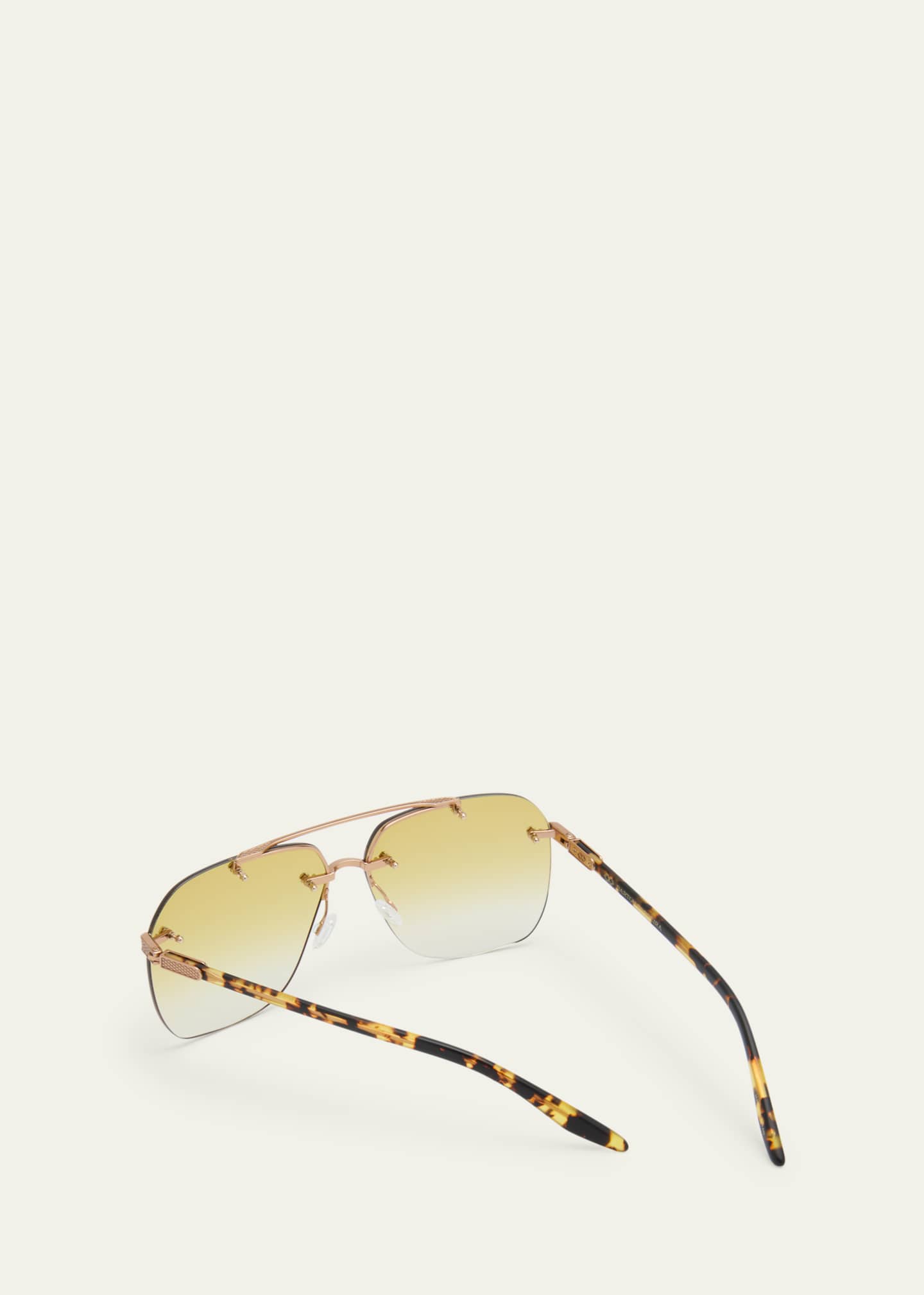 Barton Perreira Men's Daniel Rimless Aviator Sunglasses - Bergdorf Goodman