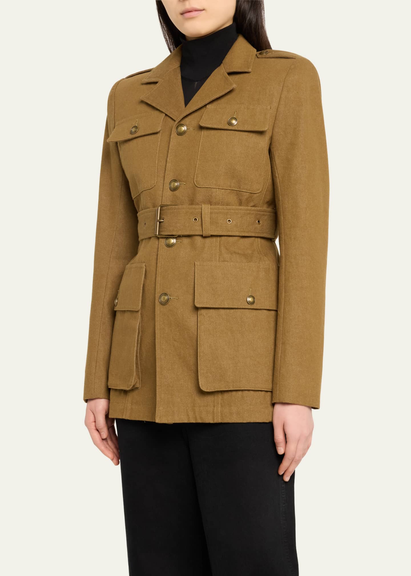 FRAME Safari Belted Jacket Bergdorf Goodman